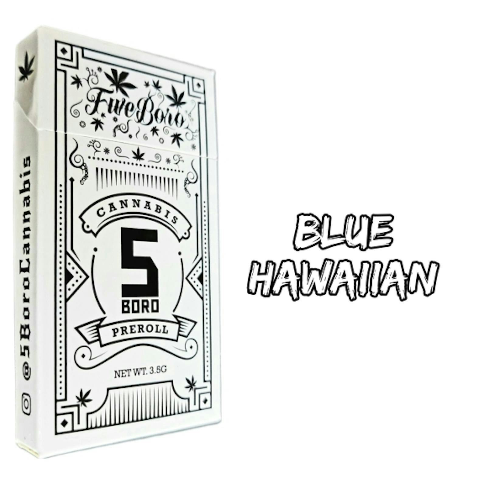 Blue Hawaiian – Pre Roll – 5pk – 3.5g by 5Boro Cannabis