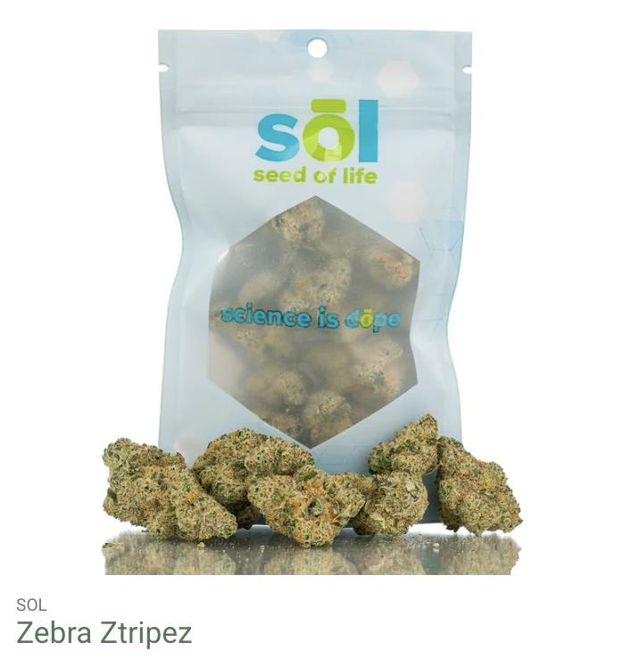 Seed of Life Labs - Zebra Ztripez Deli Style Flower at Seed of Life Labs | Billings Dispensary
