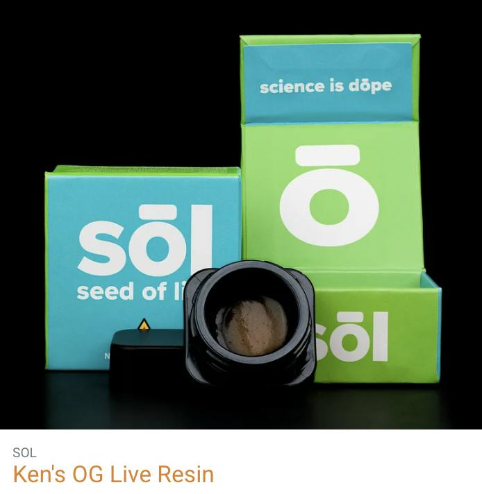 Seed of Life Labs - Ken's OG Live Resin Concentrate 0.5g