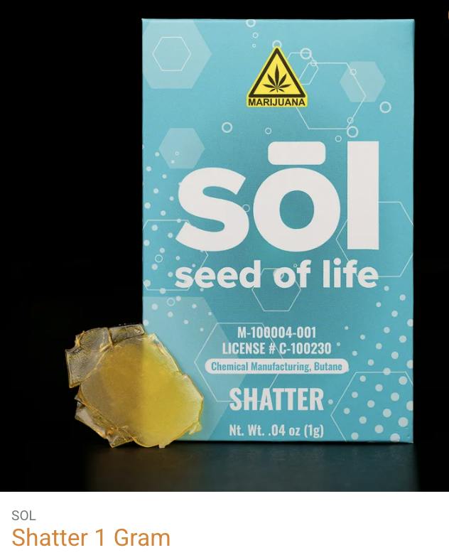 Seed of Life Labs - Lazing Herb Shatter Concentrate 1g by Seed of Life Labs