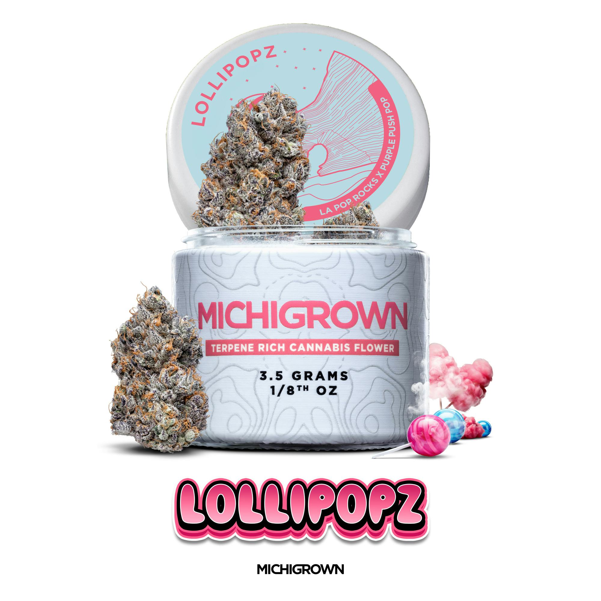 LOLLIPOPZ - 3.5 GRAMS - PREMIUM FLOWER - JARS by MICHIGROWN