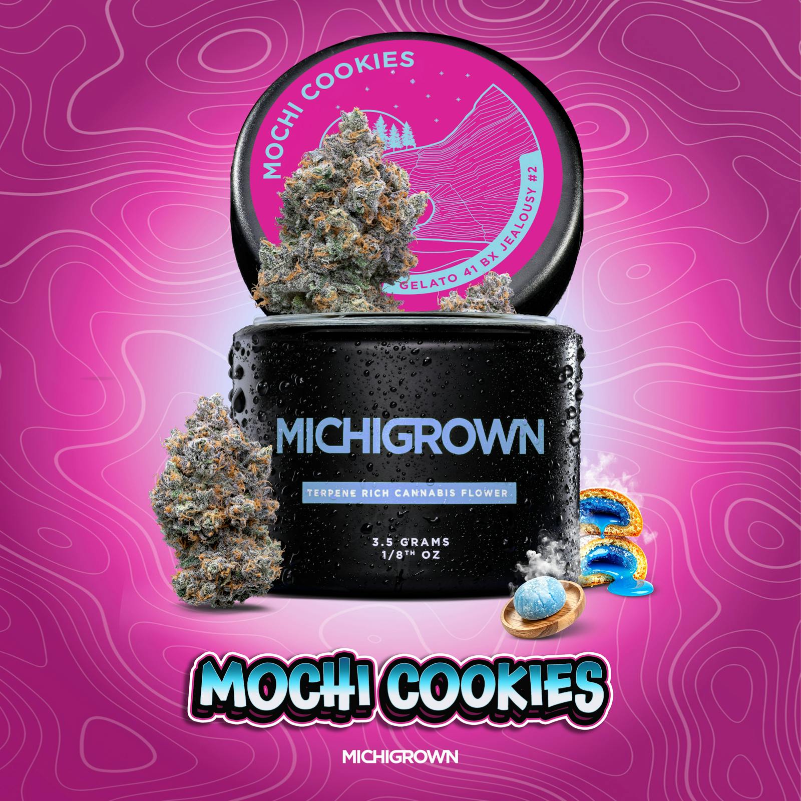 MOCHI COOKIE - 3.5 GRAMS - PREMIUM FLOWER - JARS