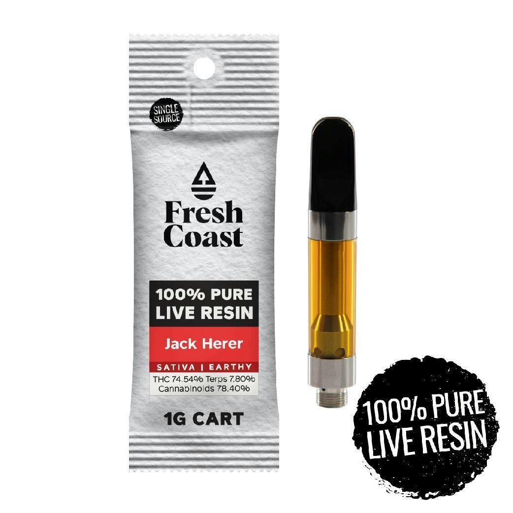 Jack Herer | Live Resin Cartridge | 1g by Fresh Coast