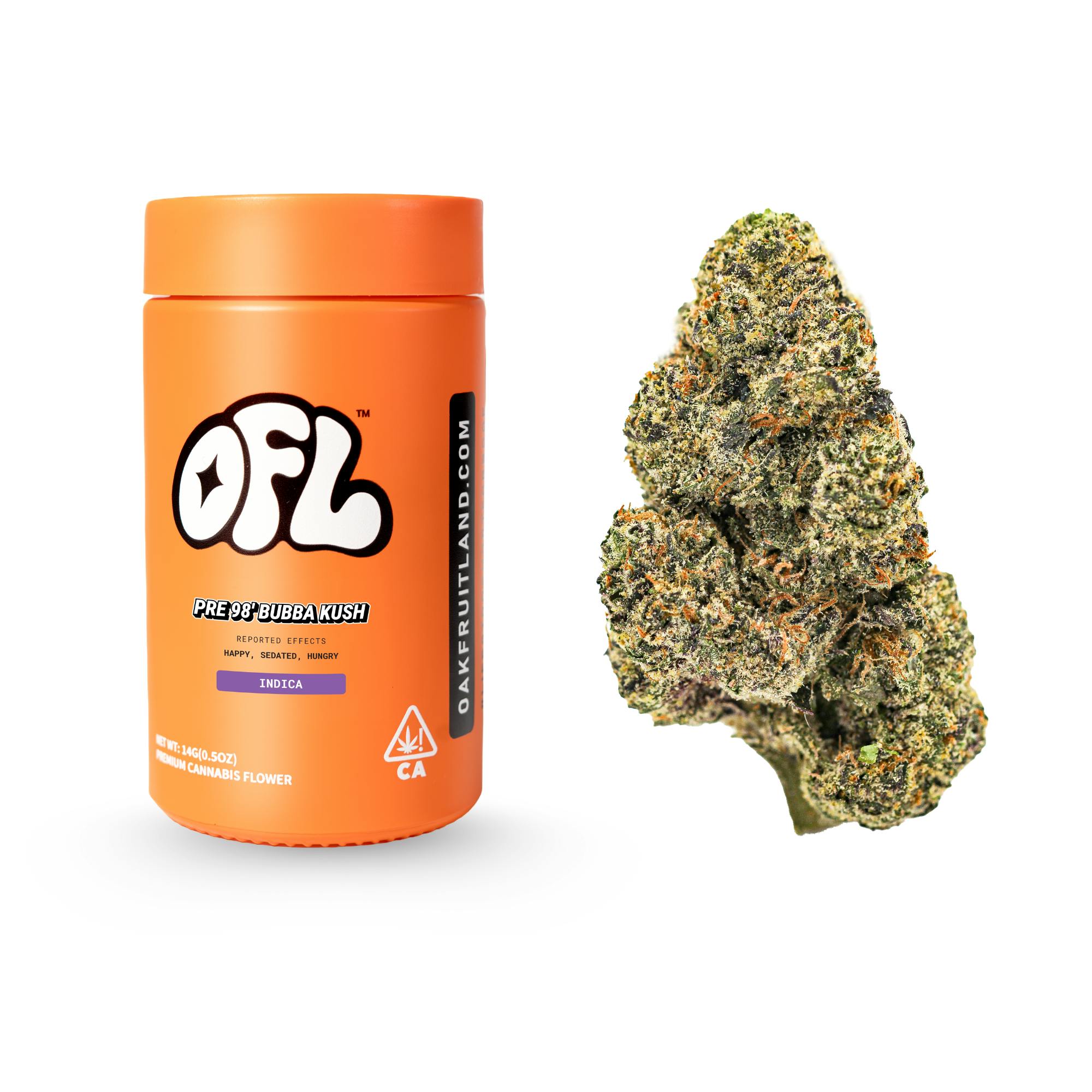 Oakfruitland (OFL) — Pre 98 Bubba Kush Jar