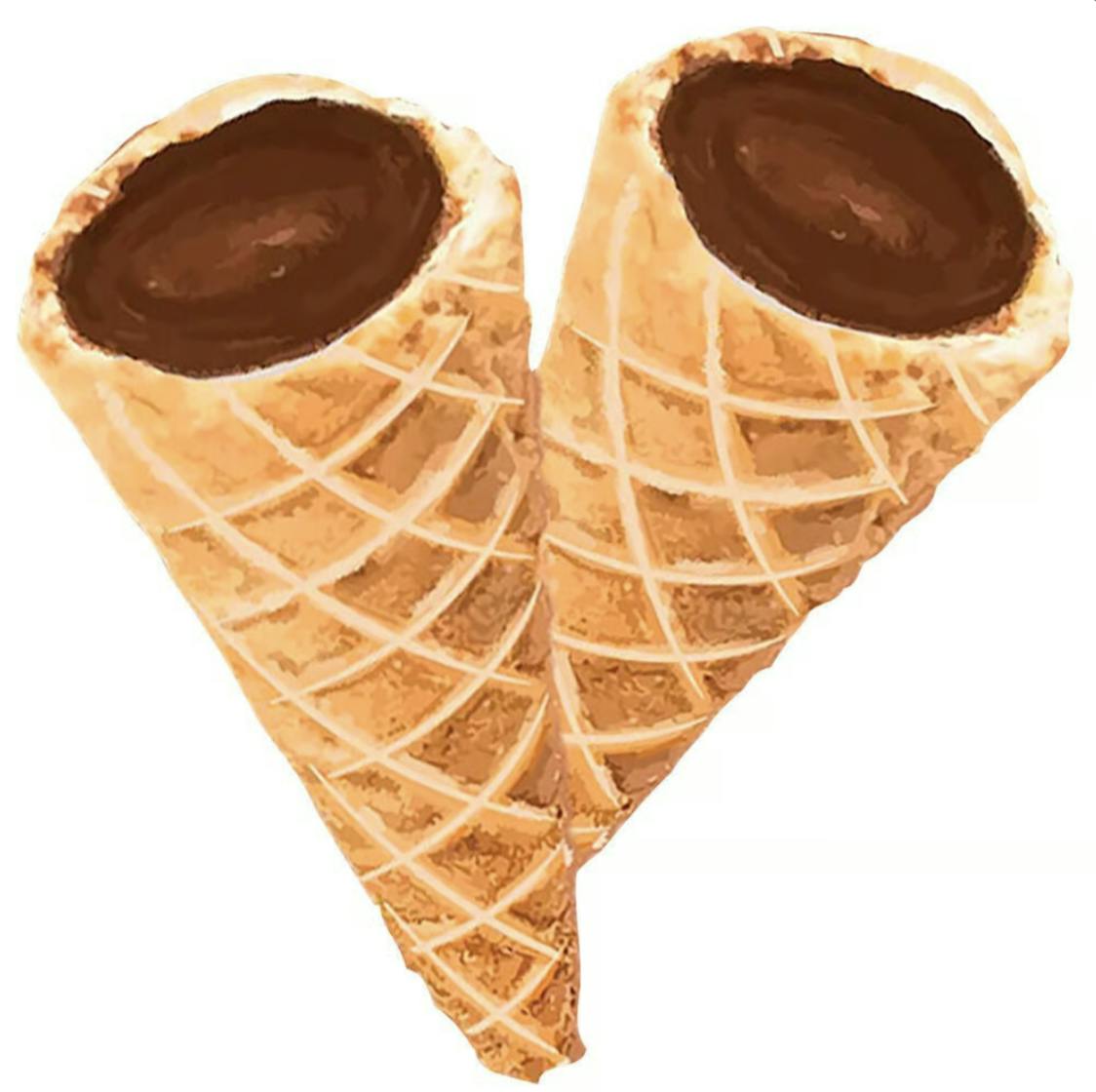 A-Ha! - 10mg Caramel Chocolate Live Rosin Waffle Cones - 2pk