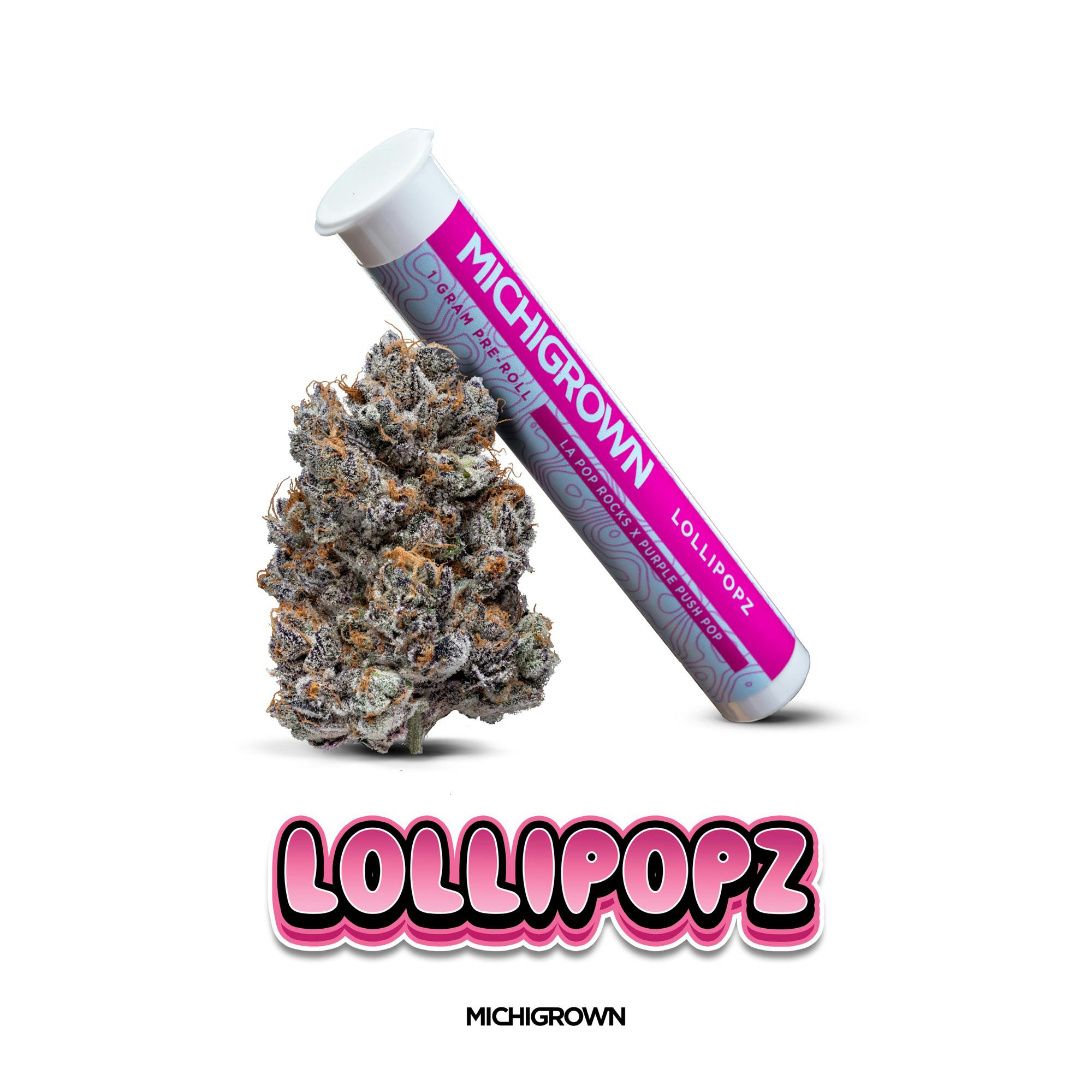 LOLLIPOPZ - 1 GRAM PREMUIM PRE ROLL by MICHIGROWN