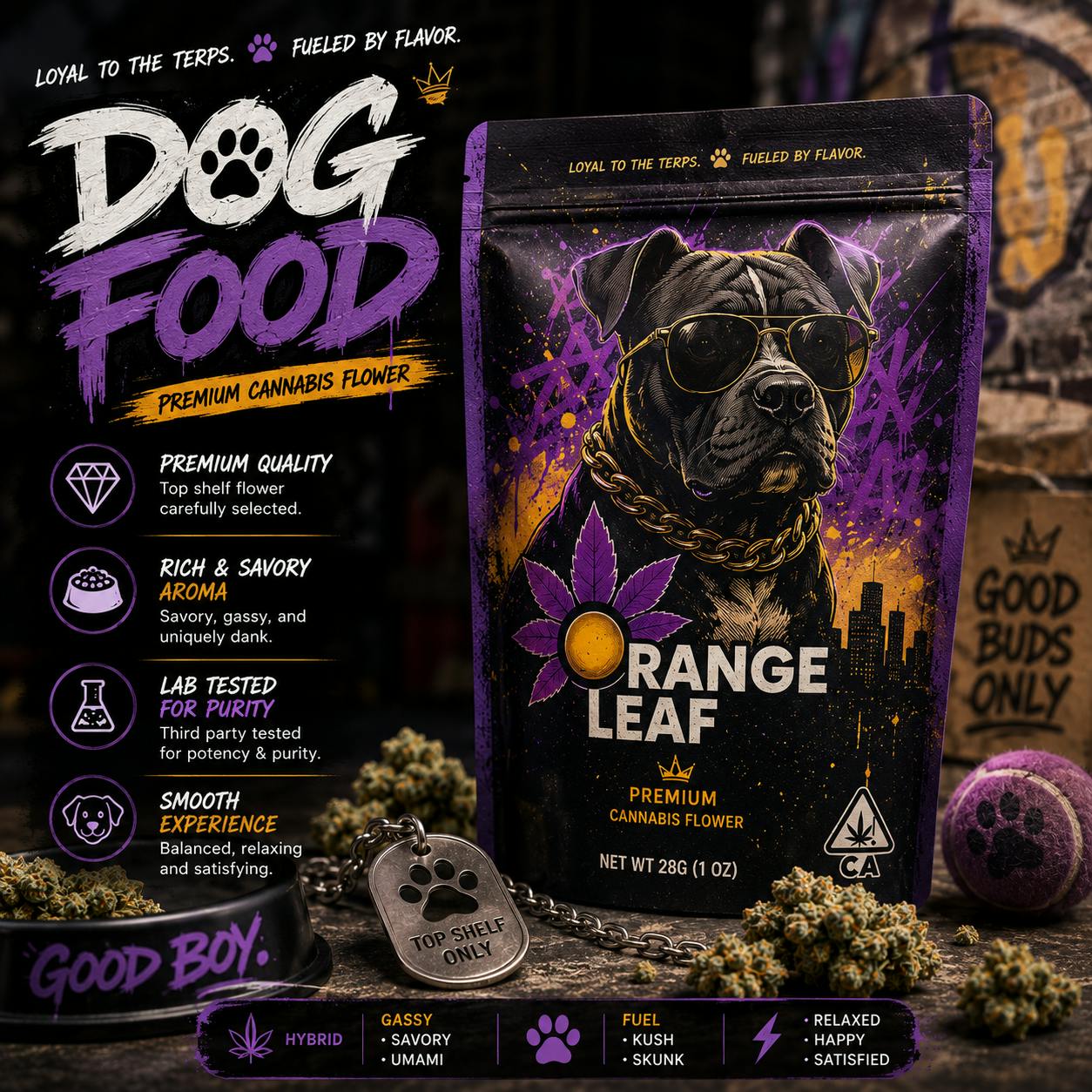 Dog FooD | Premium Flower | 28g ( 1Oz ) - Golden Leaf