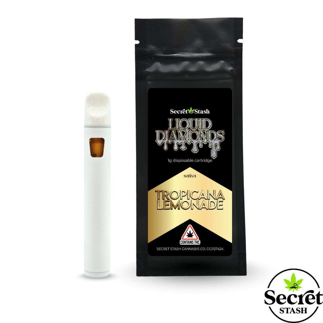 Secret Stash | Disposable Cart | Liquid Diamonds | Tropicana Lemonade | 1g by Secret Stash