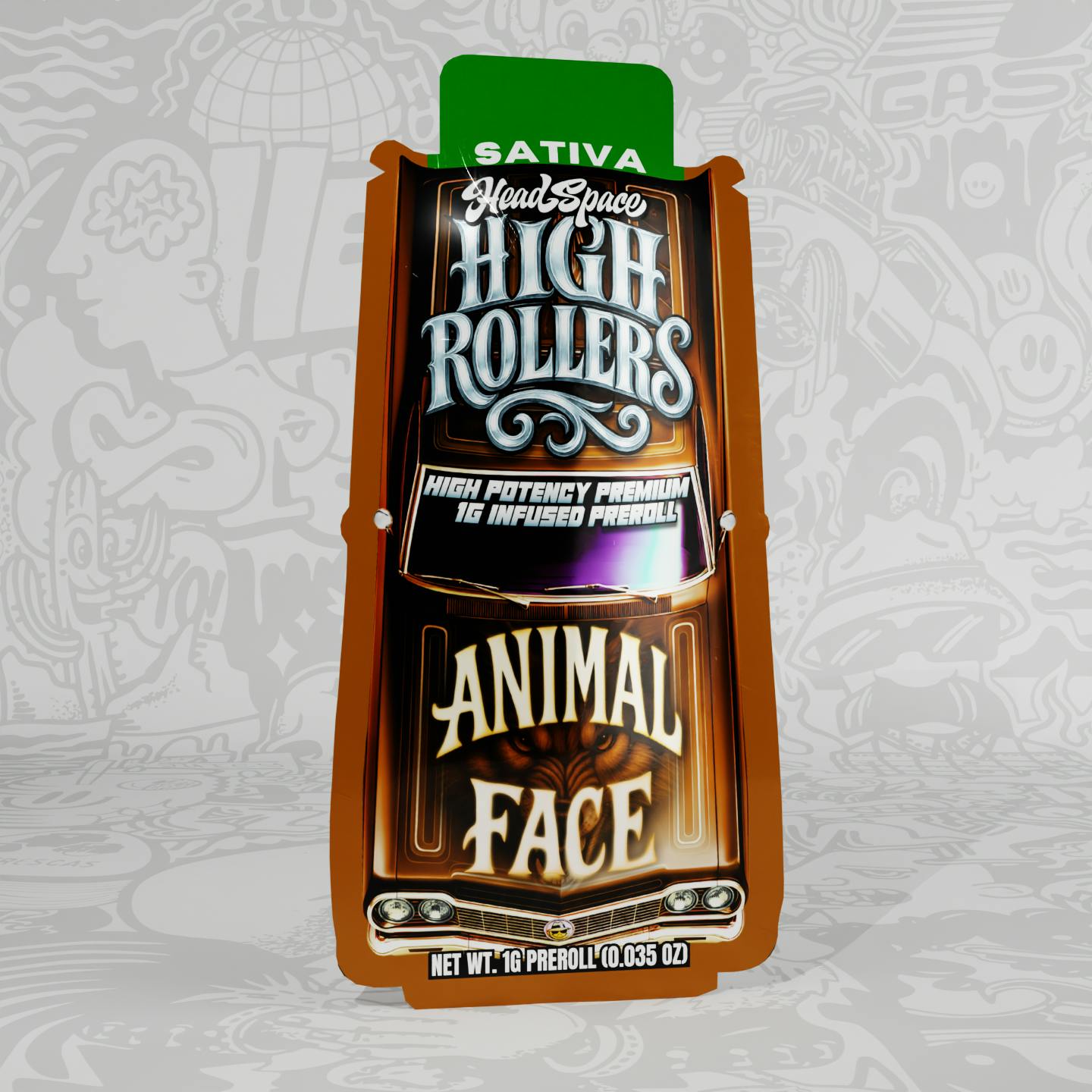 High Rollers - Animal Face (S)