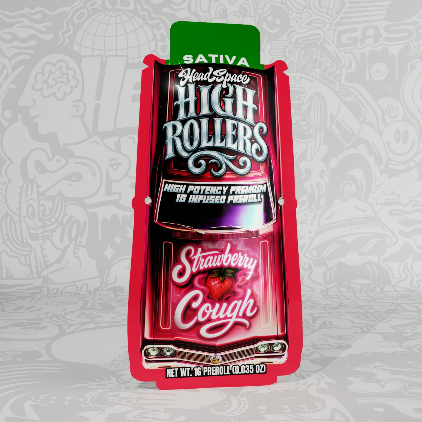 High Rollers - Strawberry Cough (S)