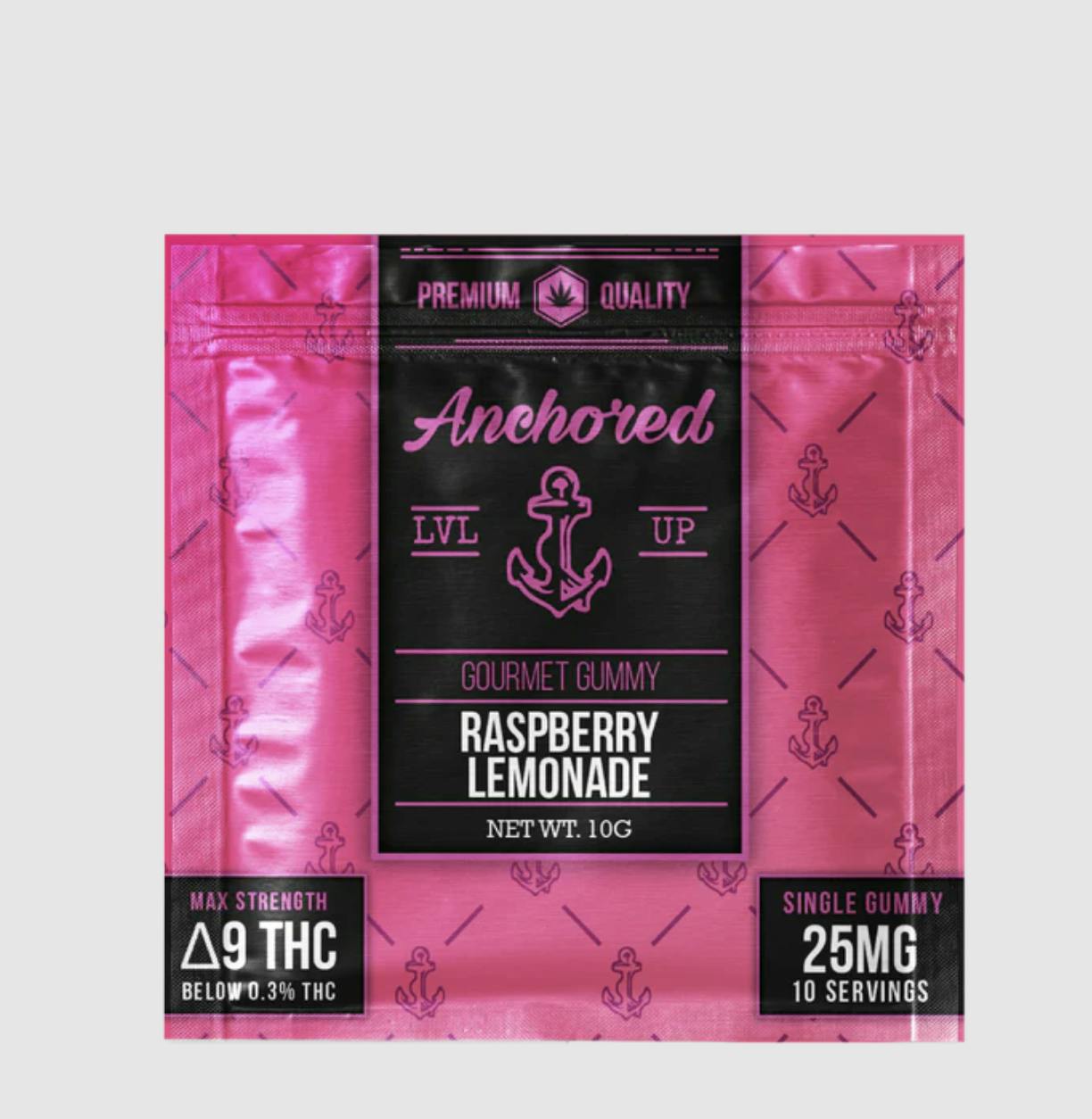 Anchored | Raspberry Lemonade | Single Gummy | 25mg