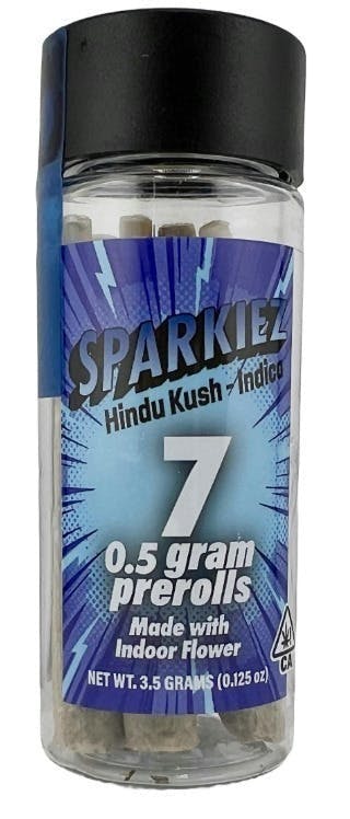 Sparkiez | Hindu Kush | Mini Pre-rolls | 0.5g each | 7pk