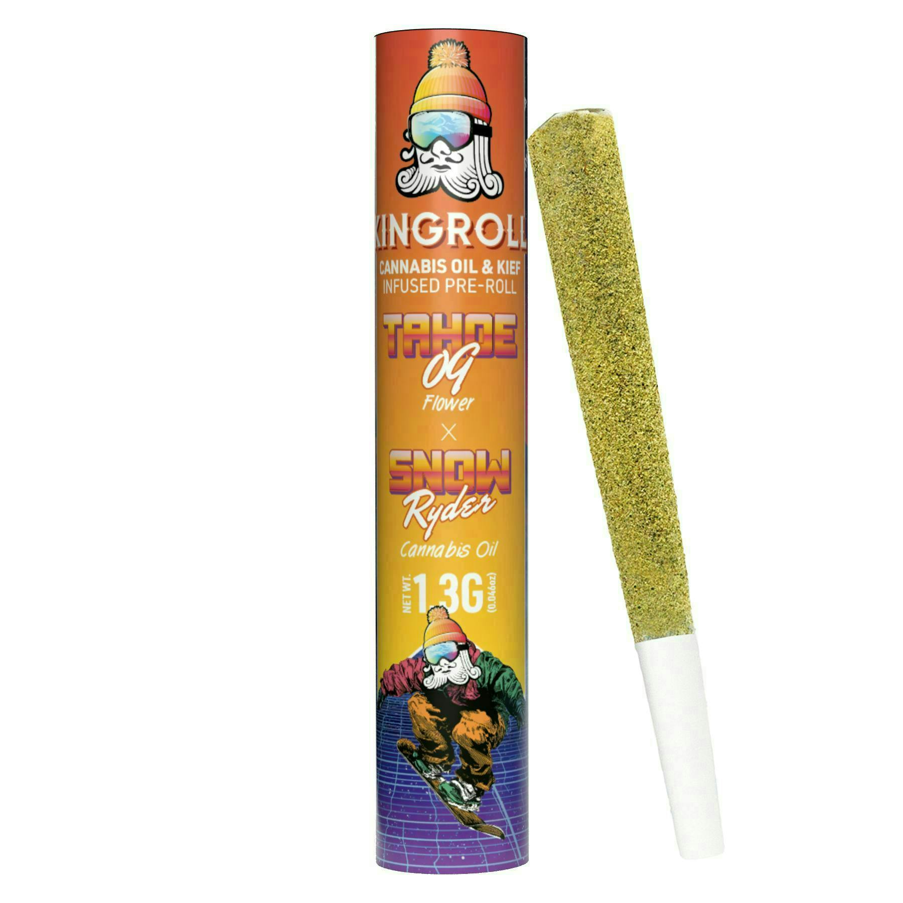 Kingroll Limited Edition | Tahoe OG x Snow Ryder | Infused Joint | 1.3g by Kingroll