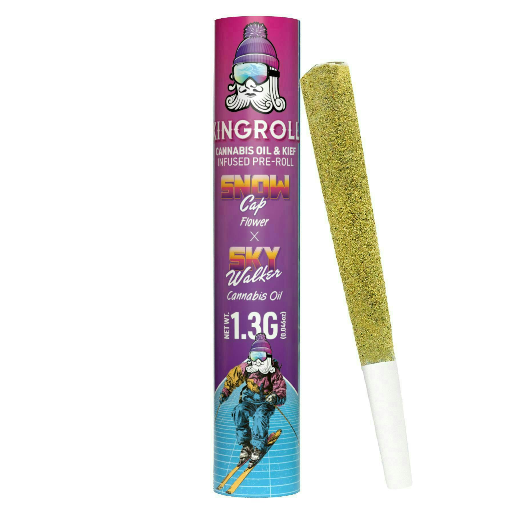 Kingroll Limited Edition | Snow Cap x Sky Walker | Infused Joint | 1.3g by Kingroll