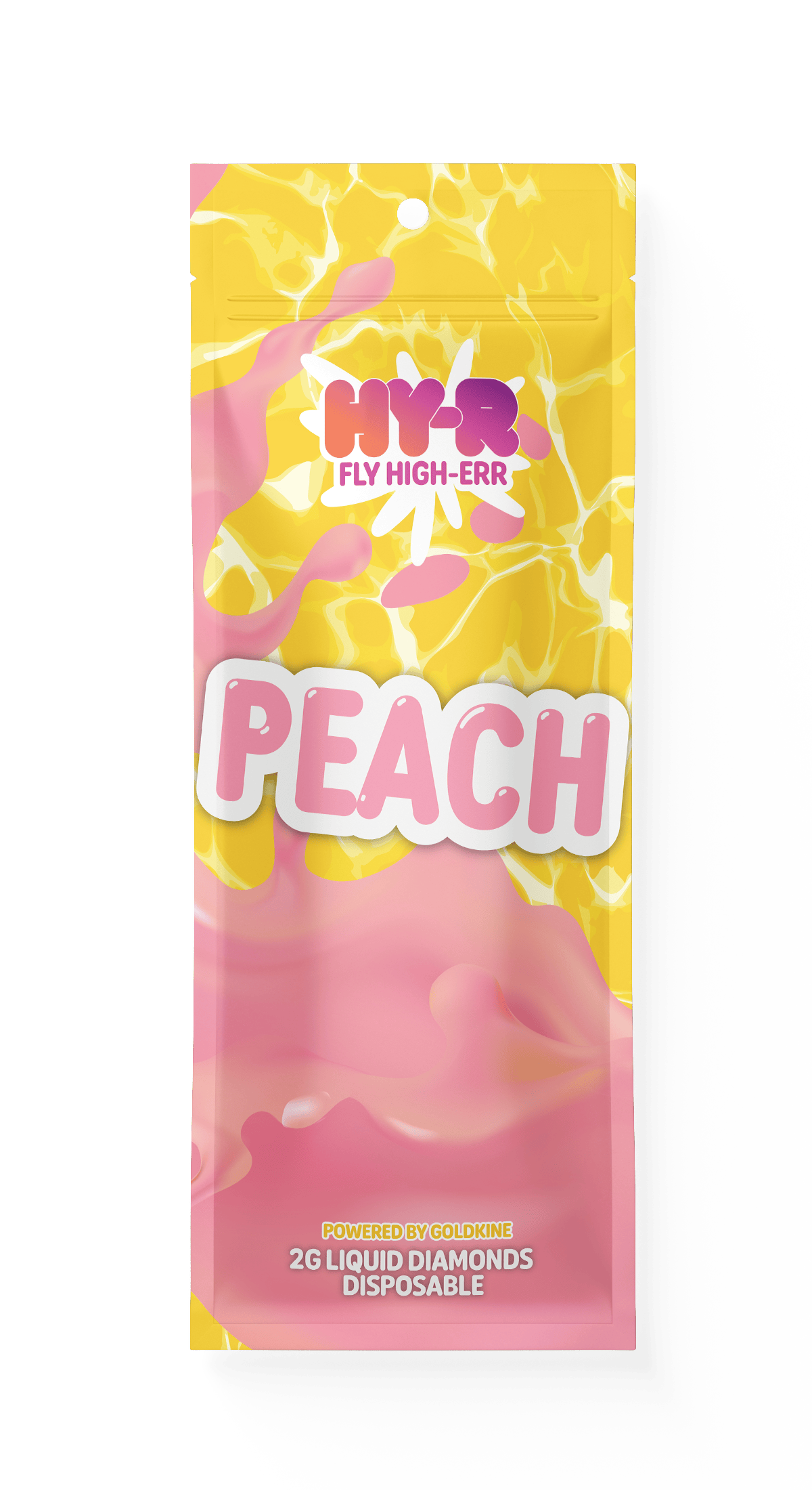 Hy-R Liquid Diamonds 2G Vape | Peach by Goldkine