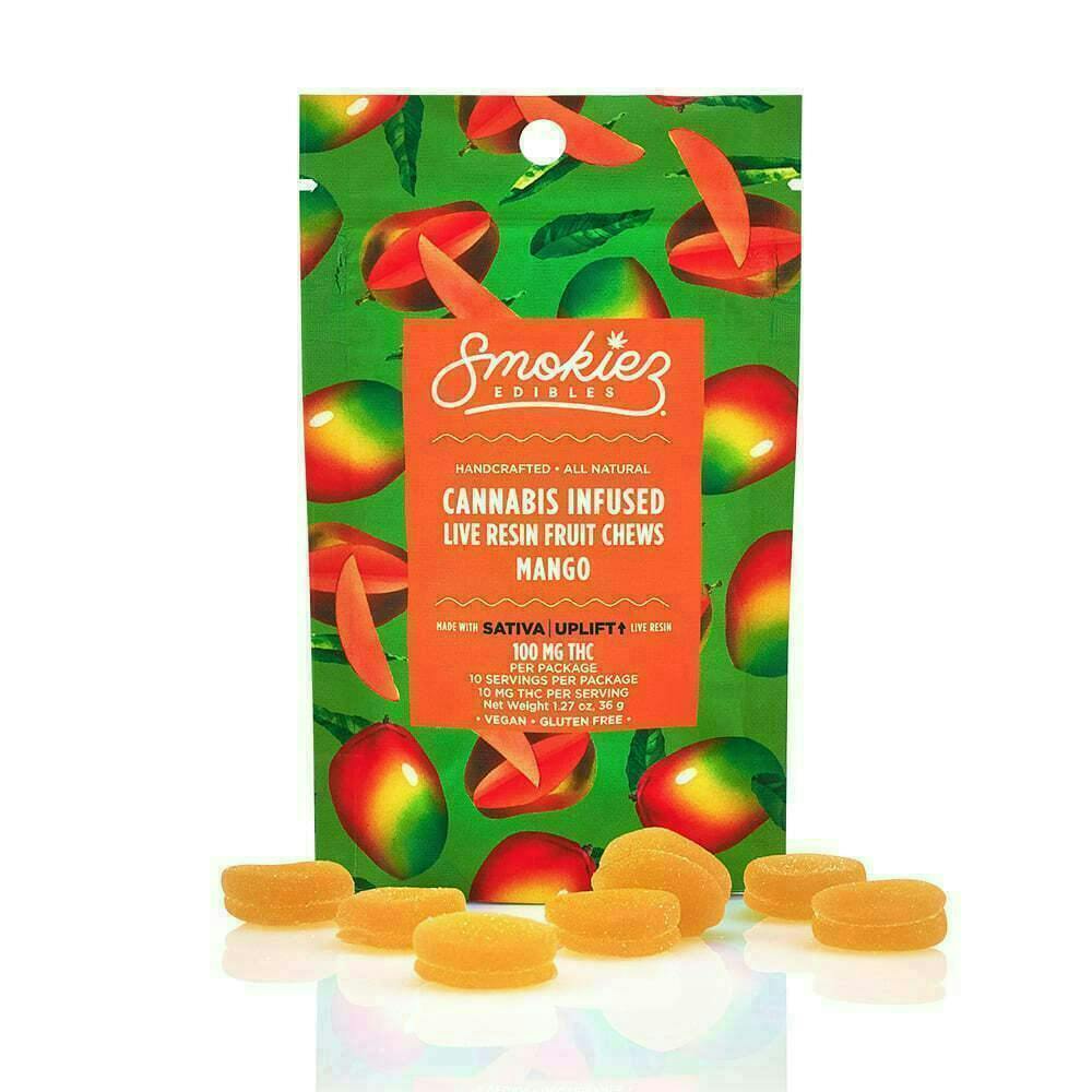 Smokiez Edibles: Mango Live Resin Gummies - 100mg - 10ct - 10mg/ea