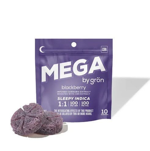 1:1 Blackberry Mega - CBN/THC - Sleepy Indica - 2 Pack