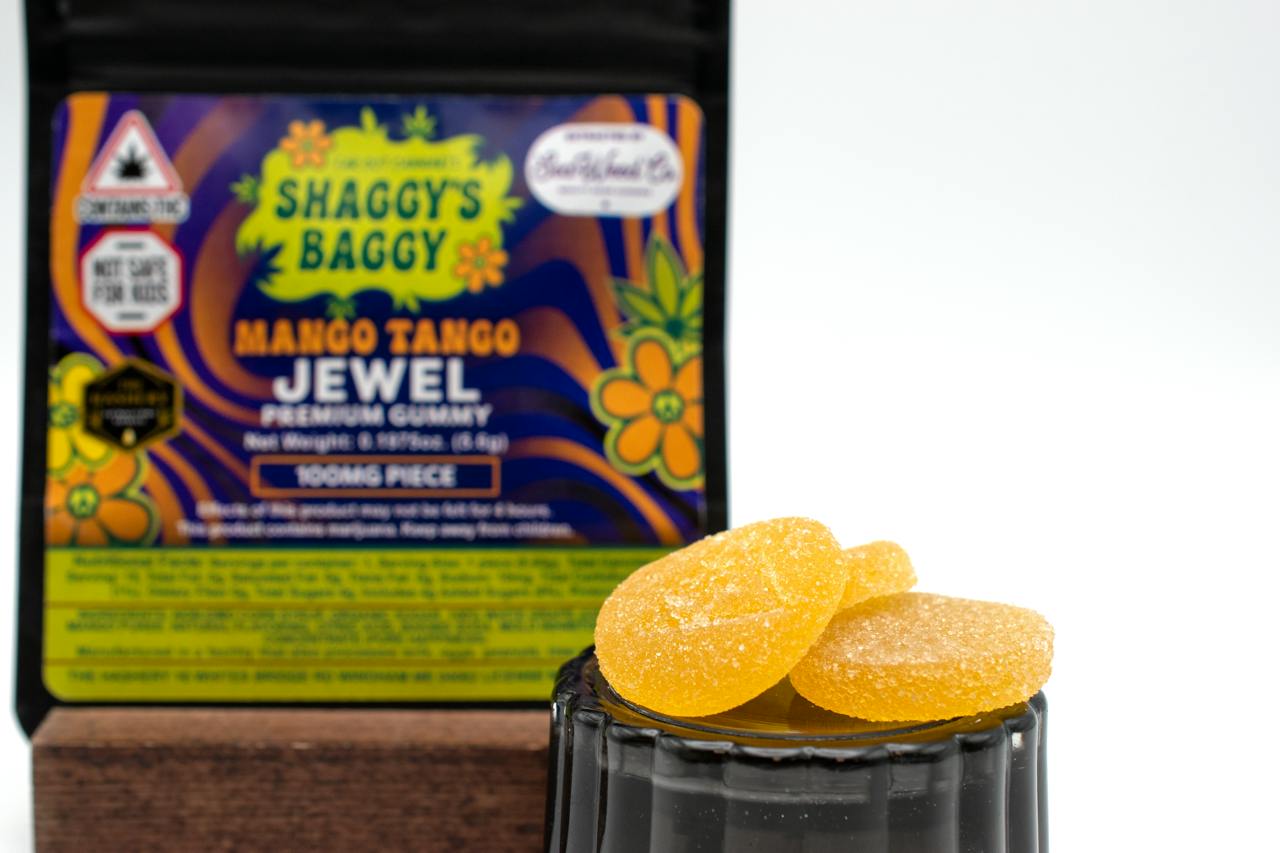 100mg Mango Tango Jewel Gummy Single - Shaggy's Baggy by Shaggy's Baggy