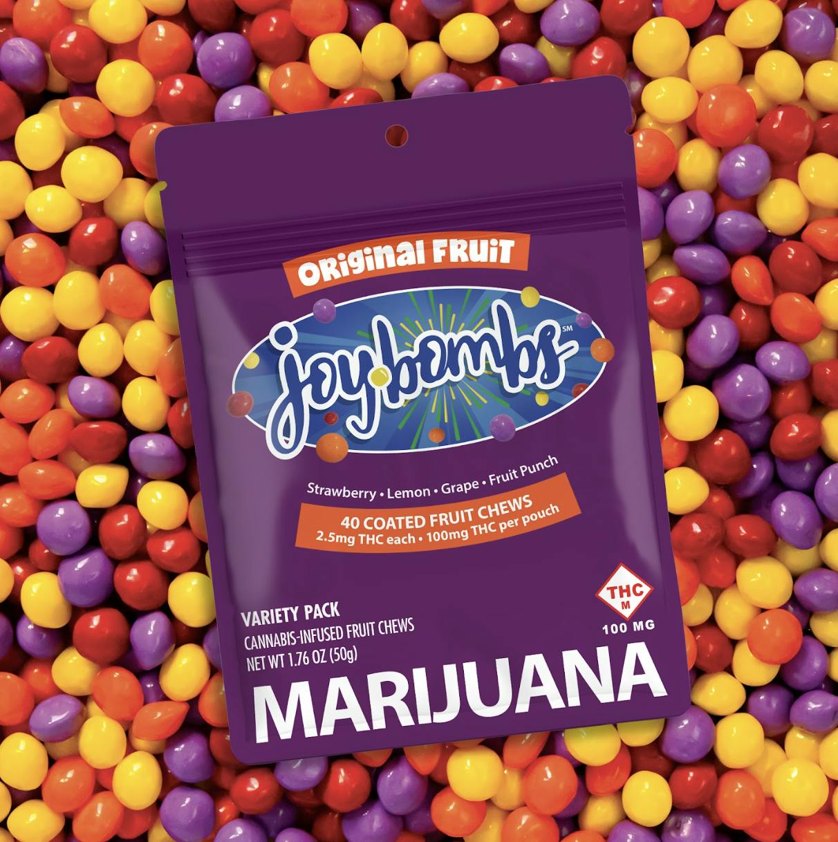 Bombs Fruit Thc 40pk 2.5mg