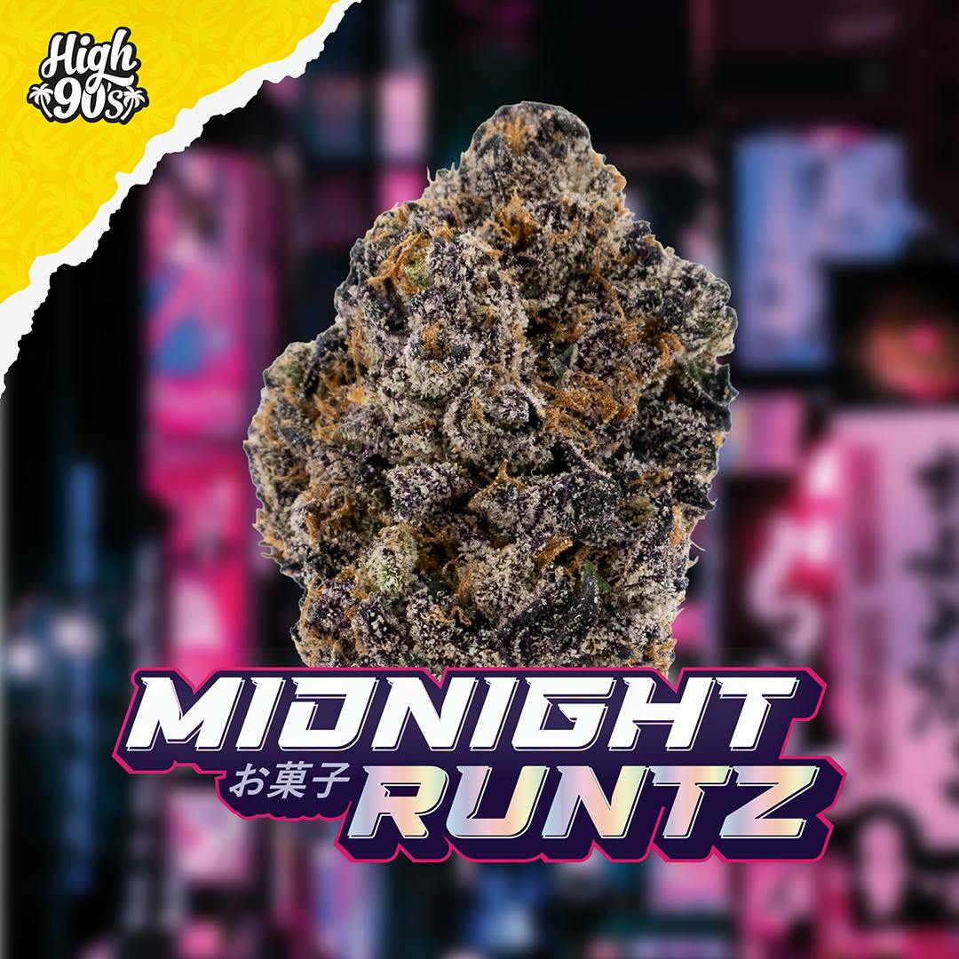 High 90s : Midnight Runtz 3.5g Flower - HIGH 90s
