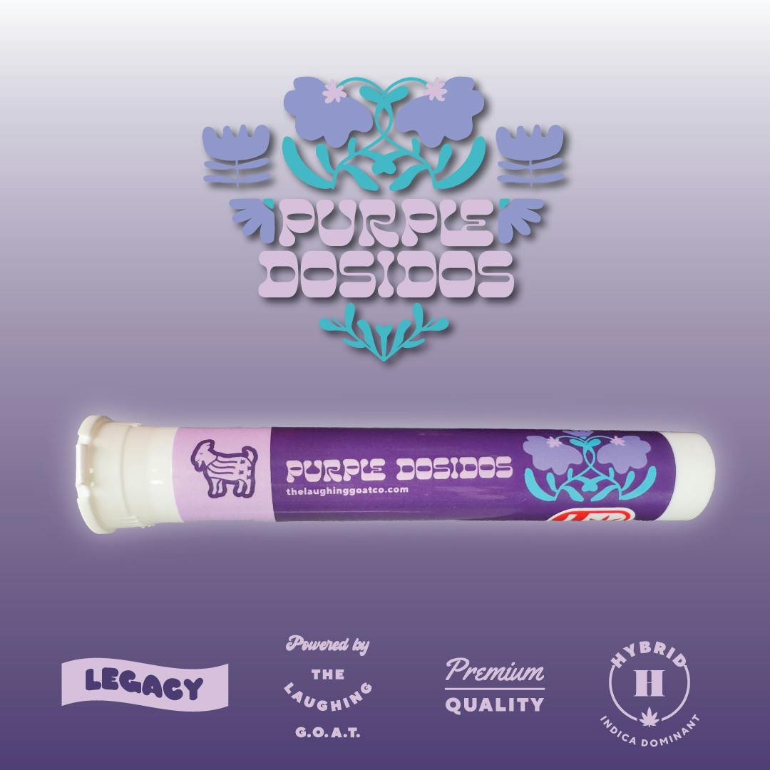PURPLE DOSIDOS - 1G PRE ROLL by The Laughing Goat