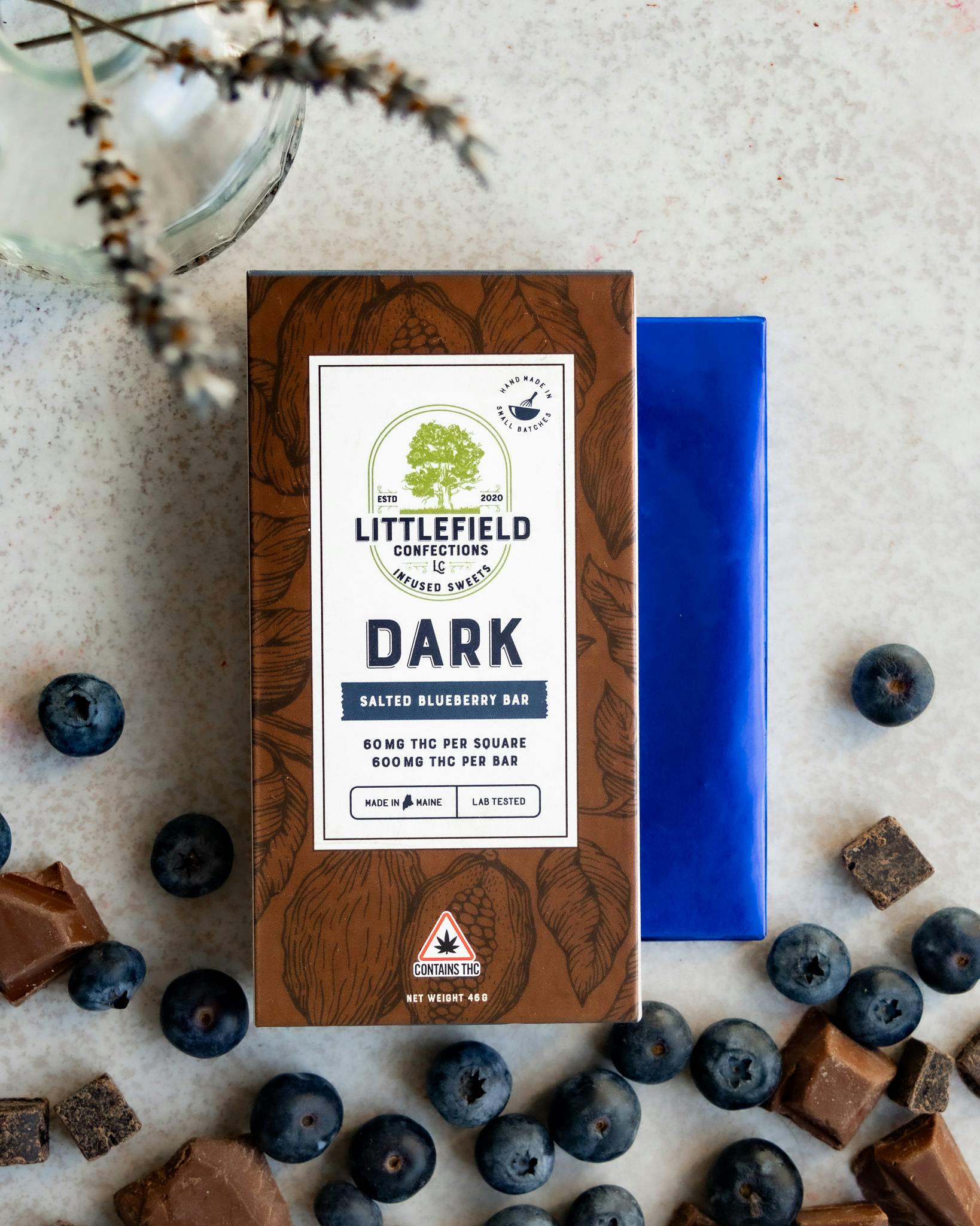 Dark Salted Blueberry Thc Chocolate
