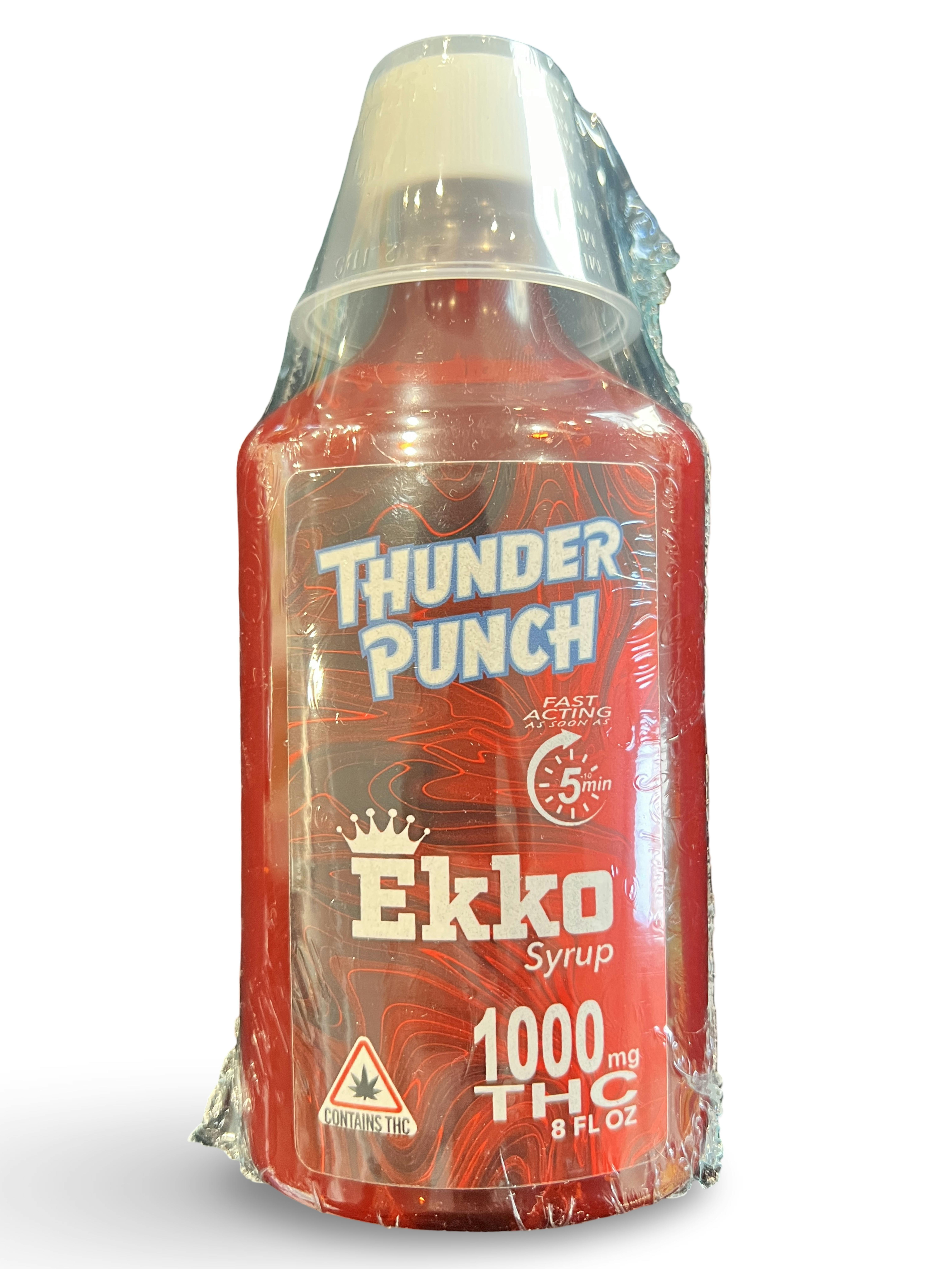 1000mg Hash Rosin Thunder Punch Syrup - Ekko by Indico
