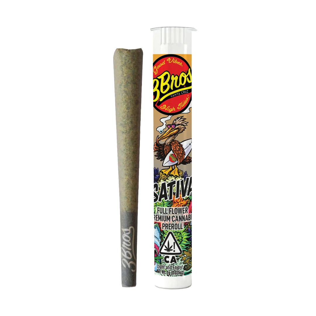 3 Bros | Pre-Roll | 1g | Lemon Diesel | Sativa