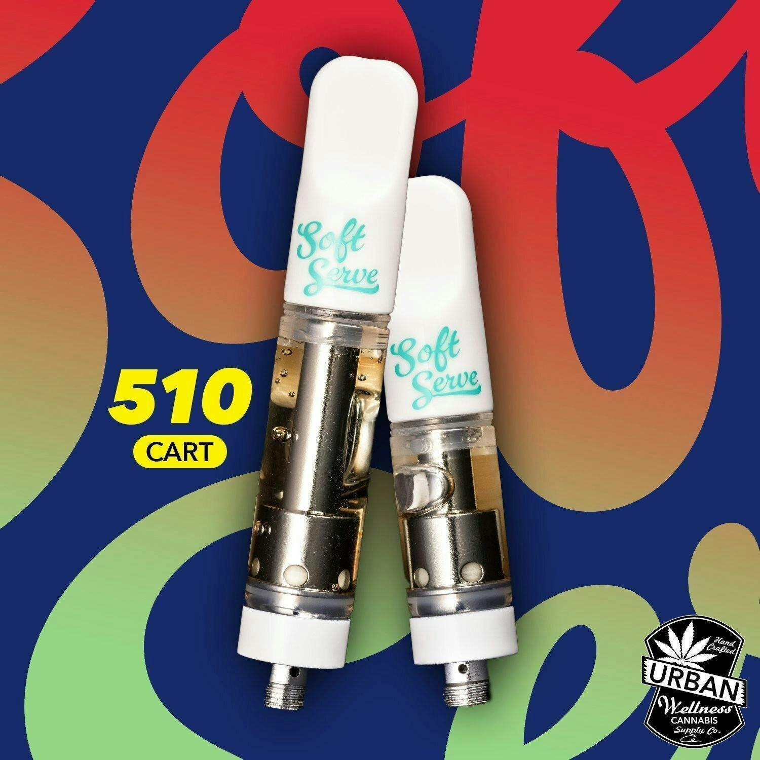 Soft Serve | Cherry Kush - Cartridge 0.5g at Urban Wellness Cannabis Dispensary - Taos