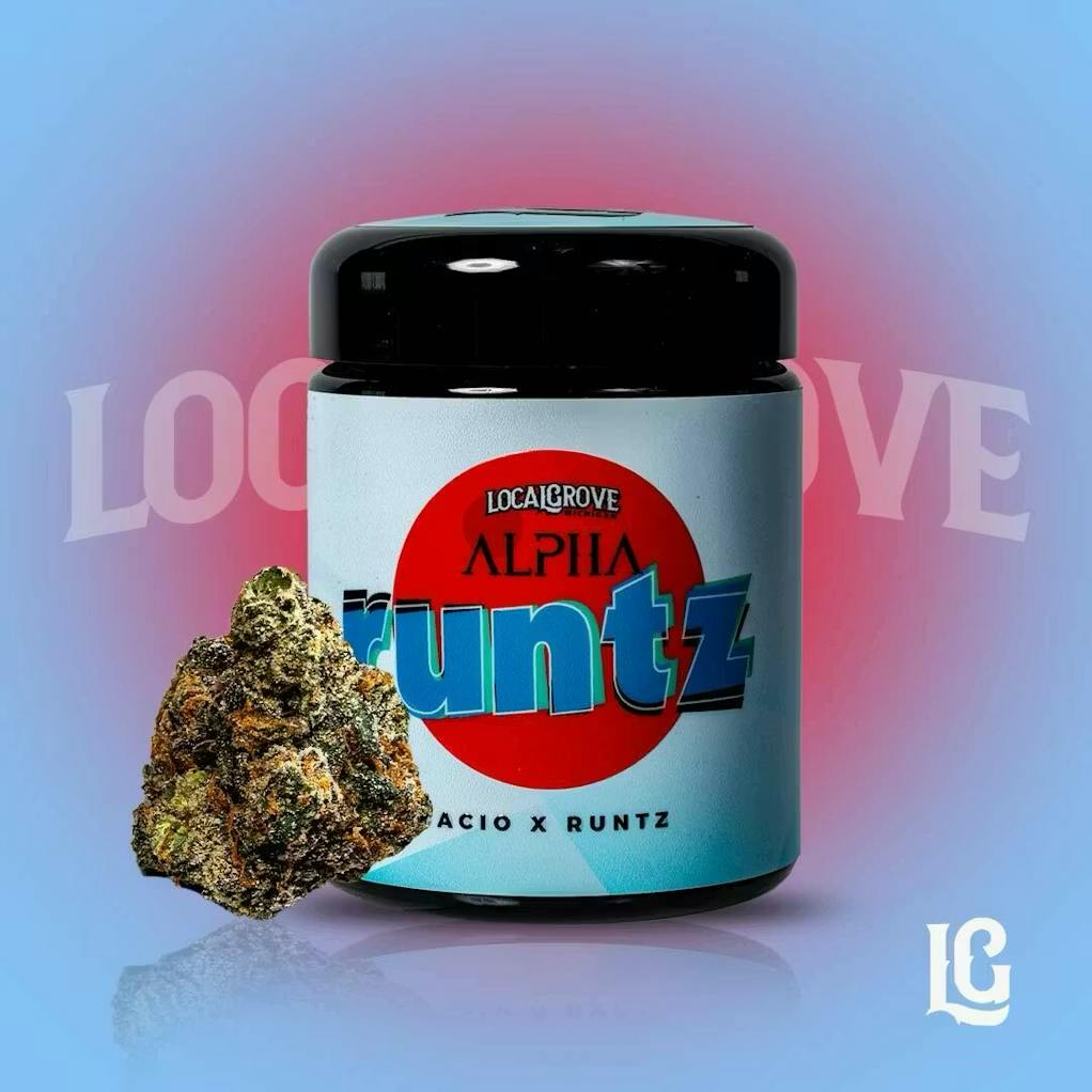 Local Grove Prepackaged Flower Jar | Alpha Runtz | 14G by Local Grove