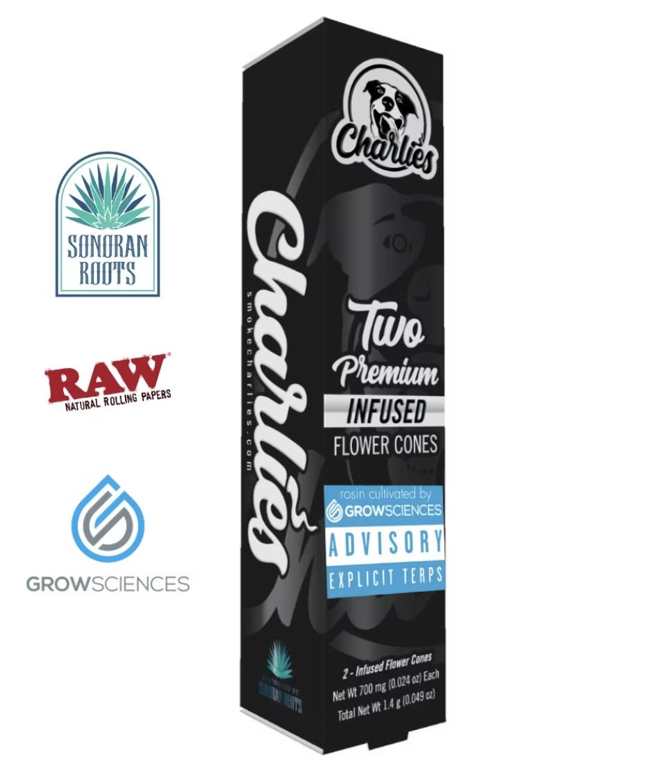 Charlies - Sonoran Sherb x Dulce De Fresa Rosin Infused Pre-Roll 1.4g 2pk