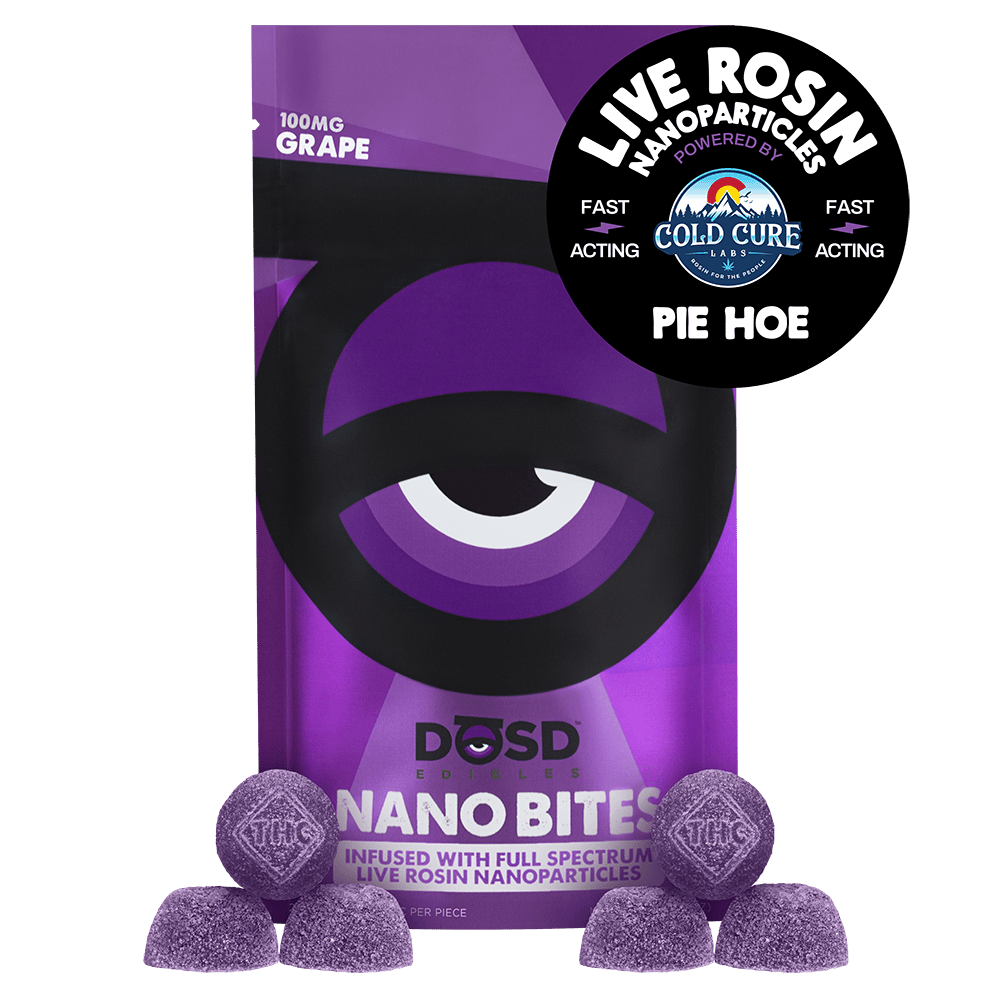 Nano Bites - Pie Hoe Live Rosin, Grape - 100mg by DŌSD Edibles