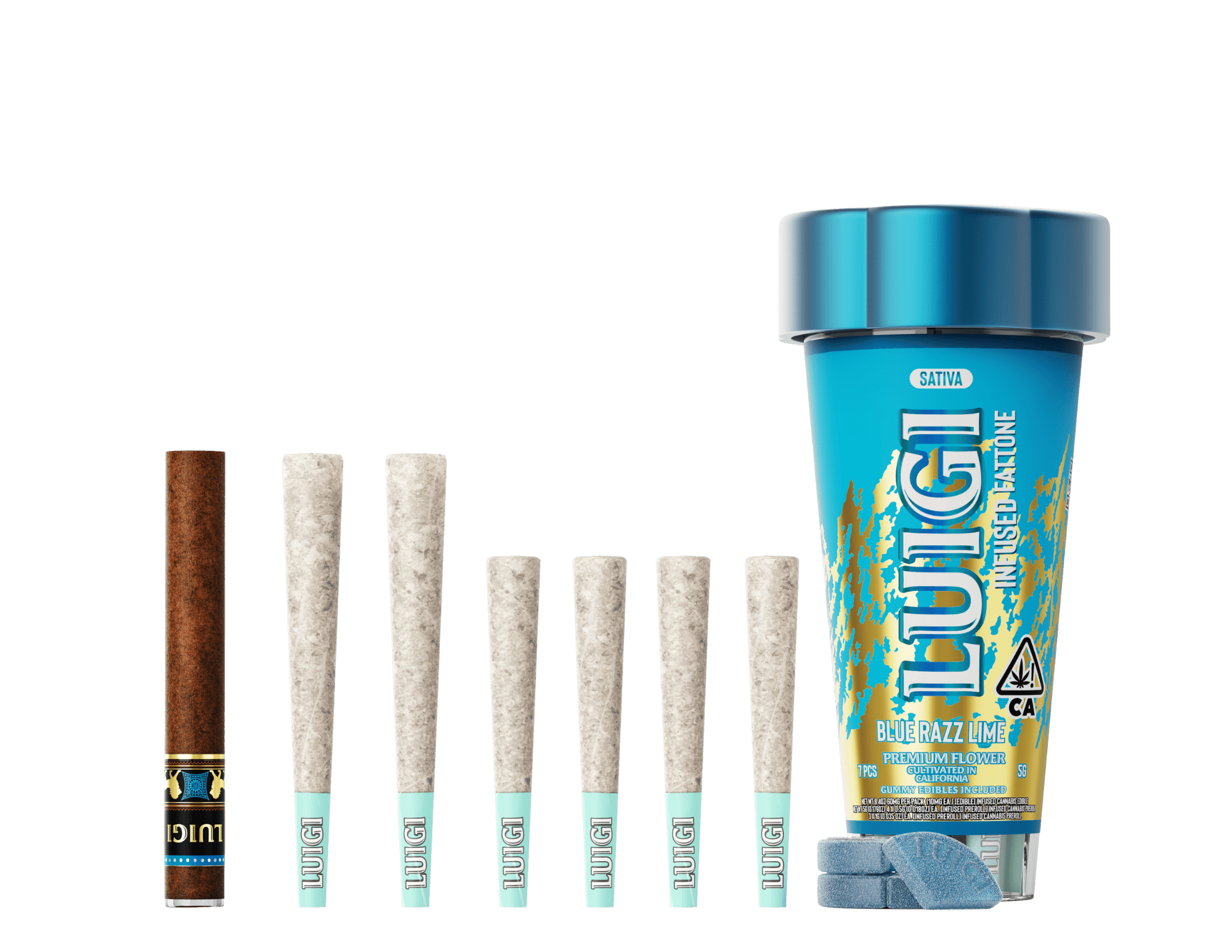 Blue Razz: Lime 4-in-1 Fattone