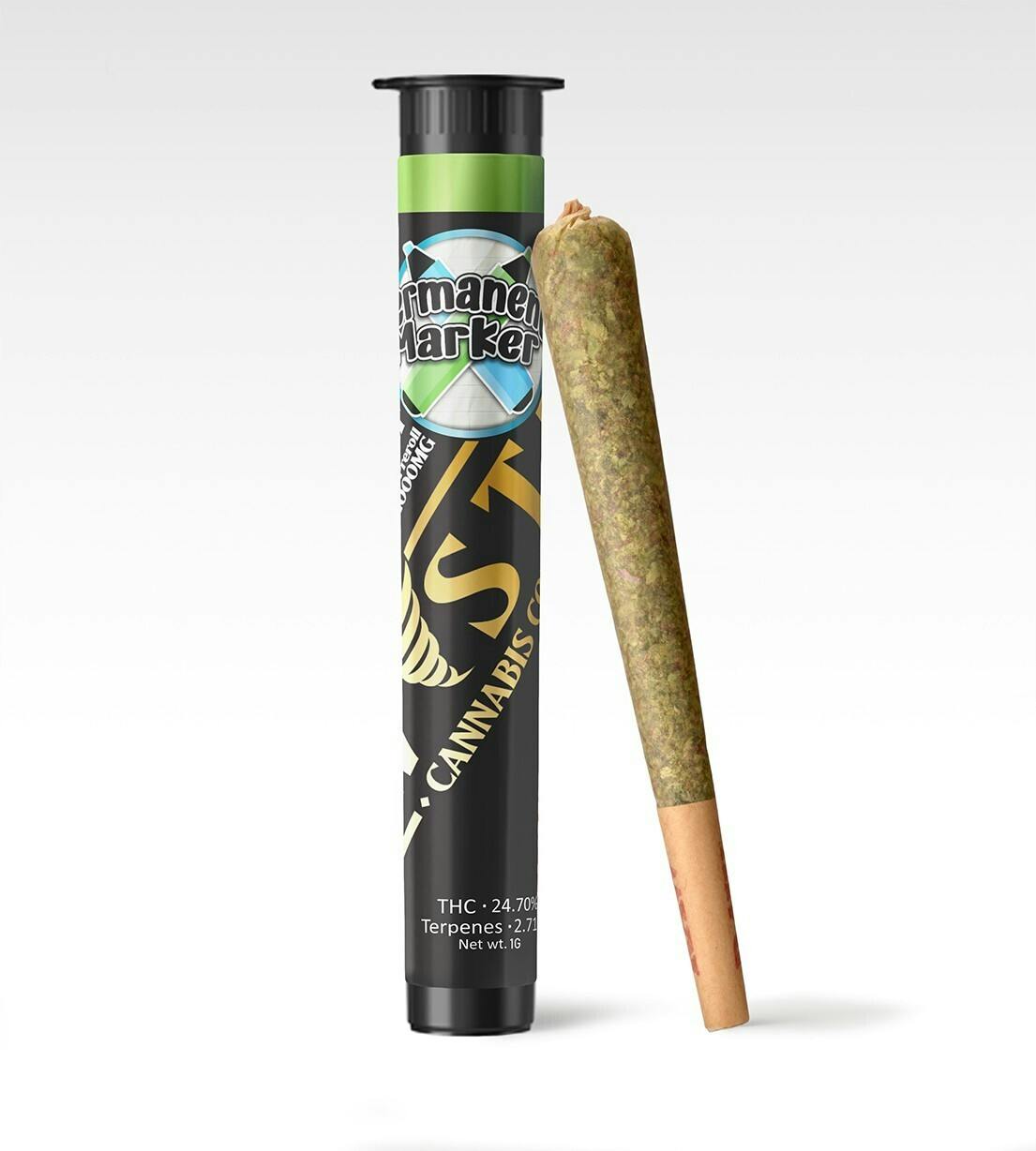 Twisted Preroll 1g - Permanent Marker