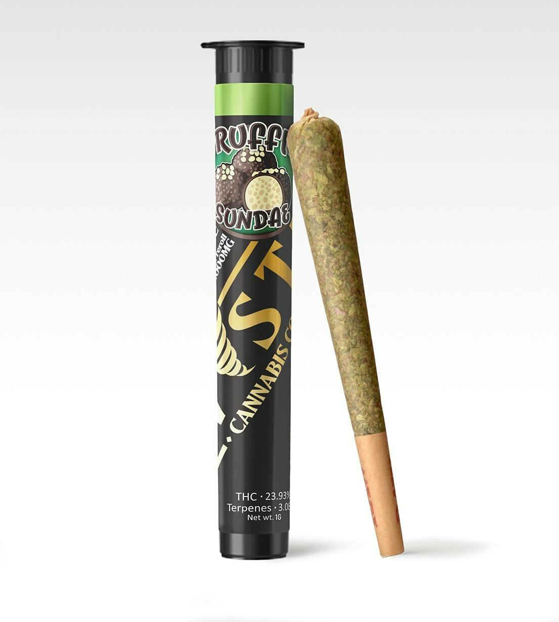 Twisted Preroll 1g - Truffle Sundae
