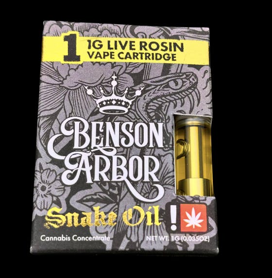 Donny Burger #6 - Live Rosin Snake Oil Cartridge 1G - Benson Arbor