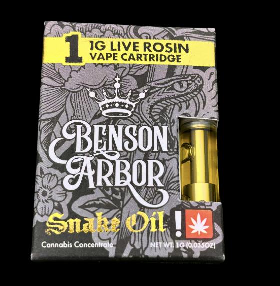 Tropic Lemons #15 - Live Rosin Snake Oil Cartridge 1G by Benson Arbor