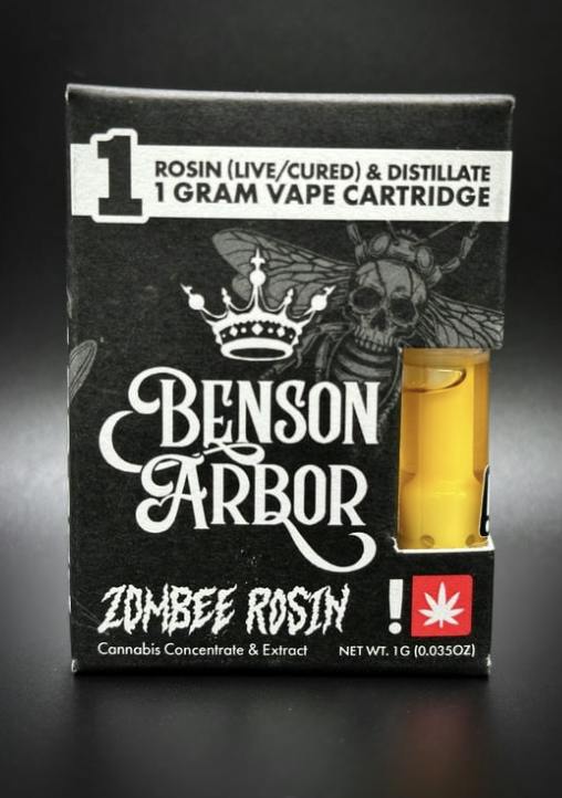 Tropic Oranges - Zombee Rosin Vape Cartridge 1G by Benson Arbor