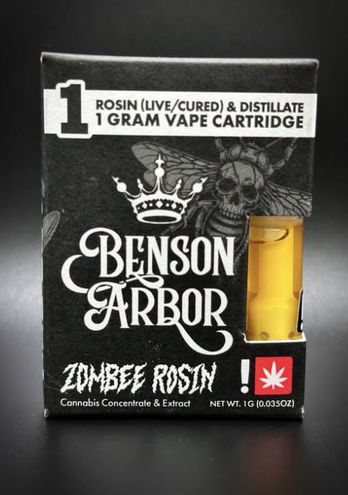 Super Boof - Zombee Rosin Vape Cartridge 1G by Benson Arbor