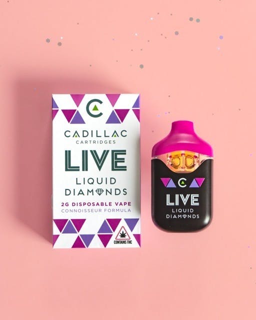 Cadillac LIVE 2g Disposable - Pink Acai X White Gushers by Cadillac Cannabis