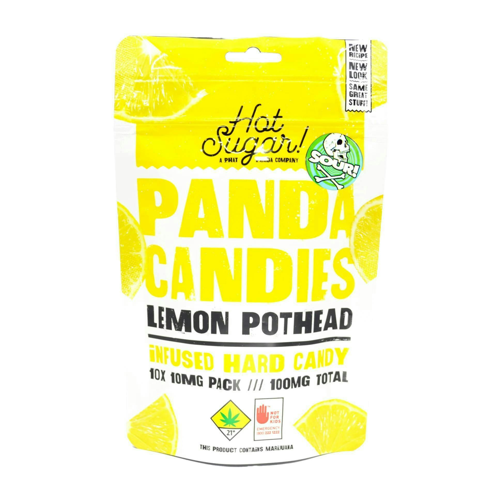 Panda Candies | Sour Lemon Gummies | 100mg | 10ct | 10mg/ea