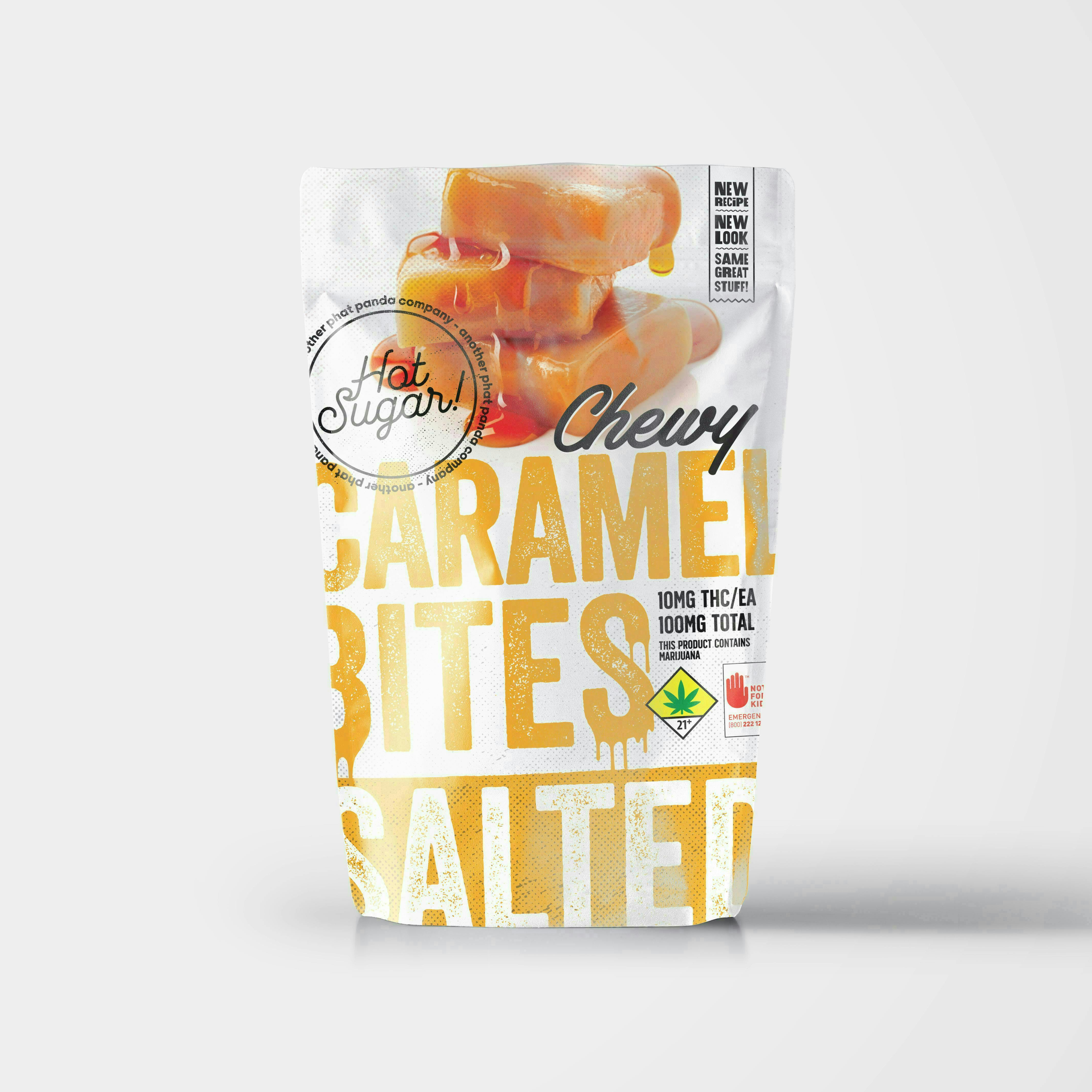 Bites | Chewy Salted Caramel Edibles | 100mg | 10ct | 10mg/ea by Hot Sugar!