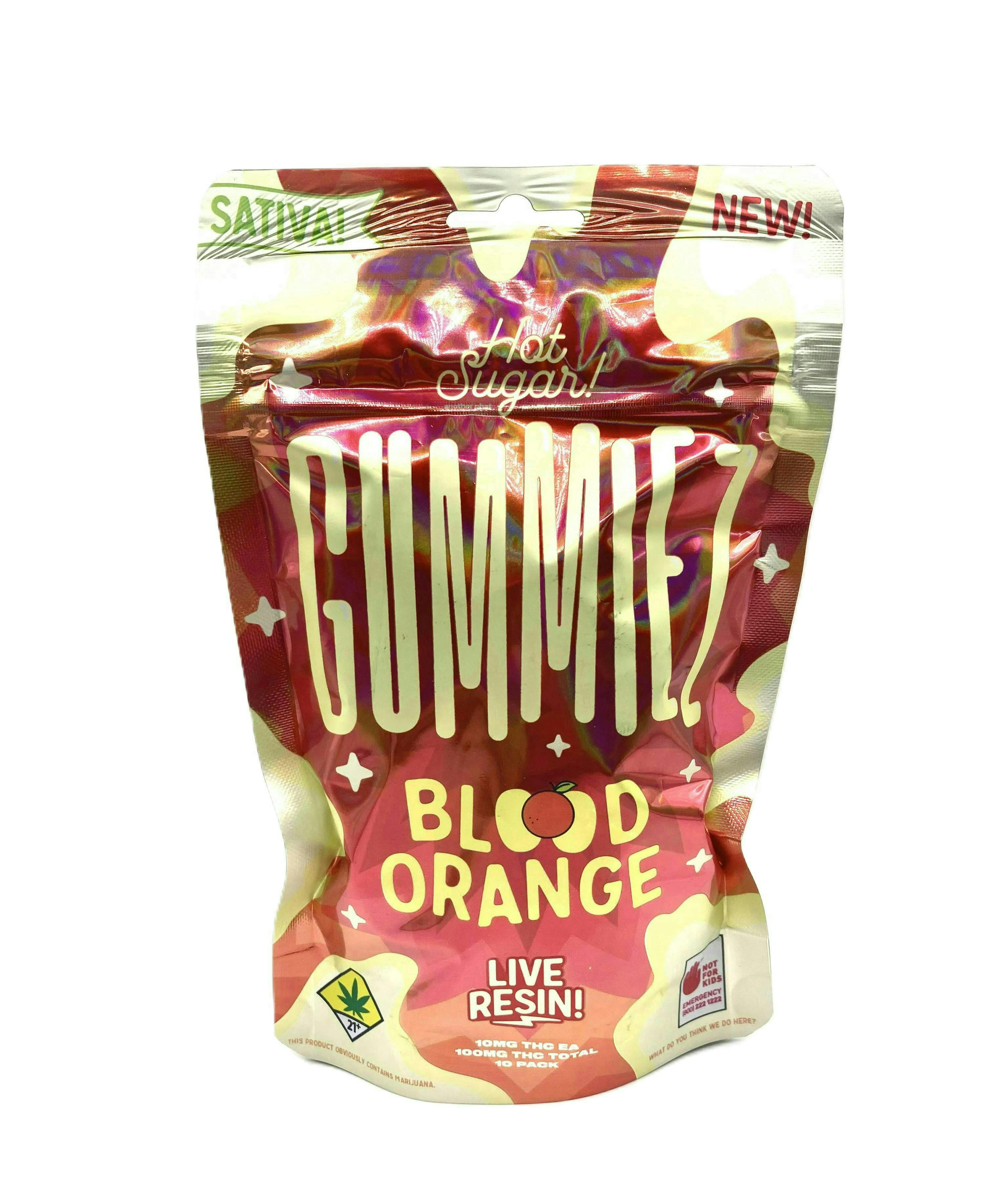 Gummiez | Blood Orange Gummies | 100mg | 10ct | 10mg/ea