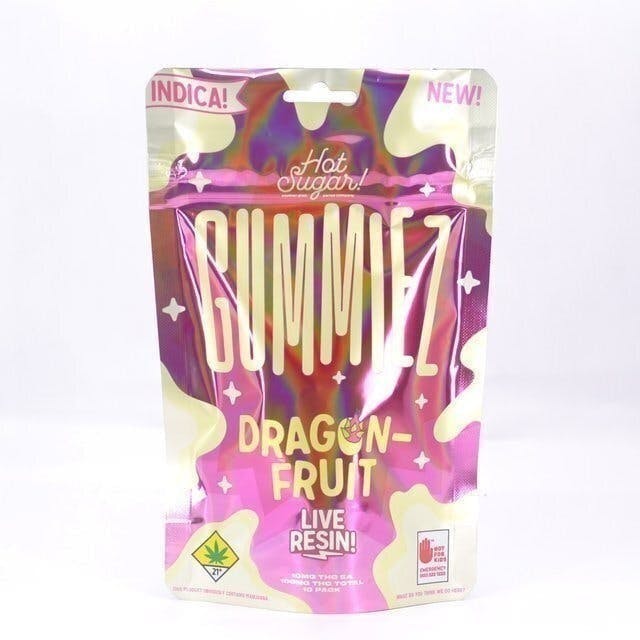 Gummiez | Dragon Fruit Gummies | 100mg | 10ct | 10mg/ea
