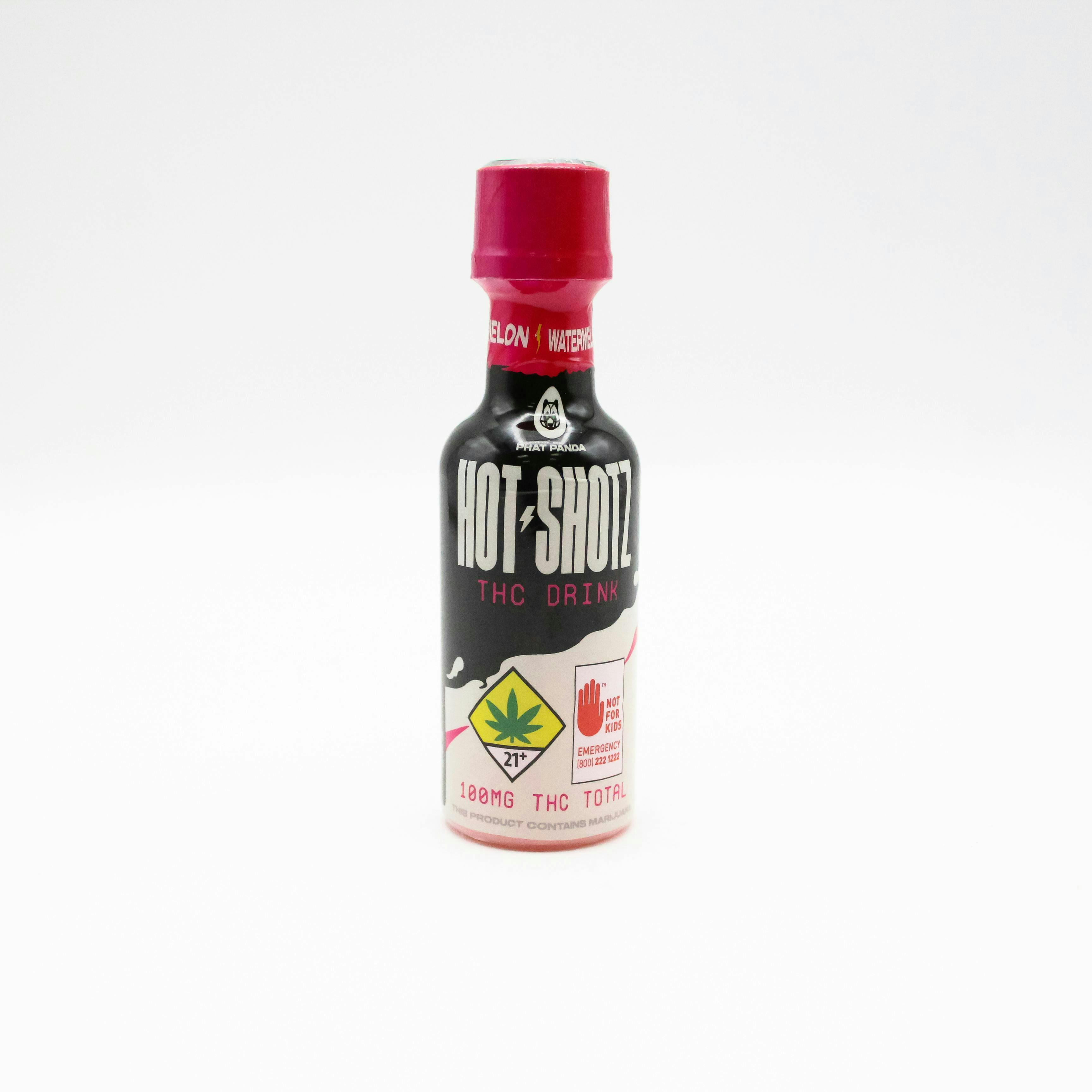 Hot Shotz | Watermelon THC | Non-Carbonated | 100mg | 2oz