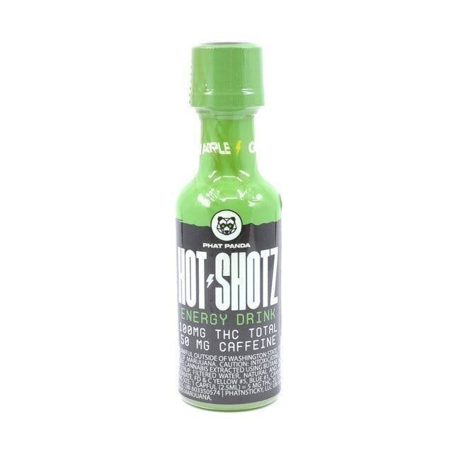 Hot Shotz | Green Apple Energy | Non-Carbonated | 100mg | 2oz