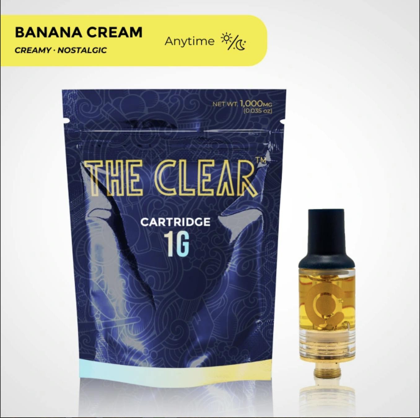 The CLEAR | Original Cartridge 500mg - Banana Cream by CLEAR Brands