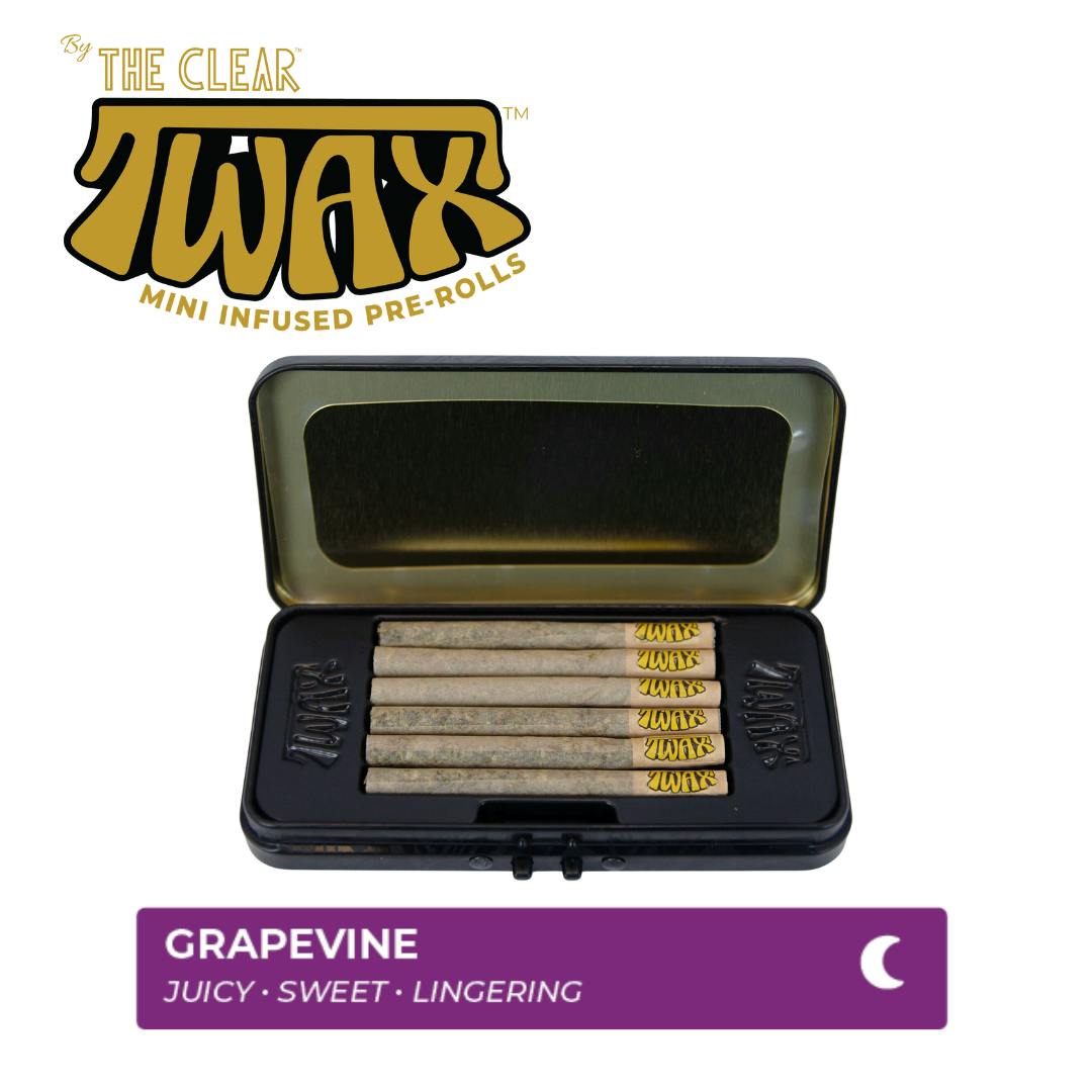The CLEAR | TWAX Minis Infused Pre-Rolls 3g (5 Pack) - Grapevine by CLEAR Brands