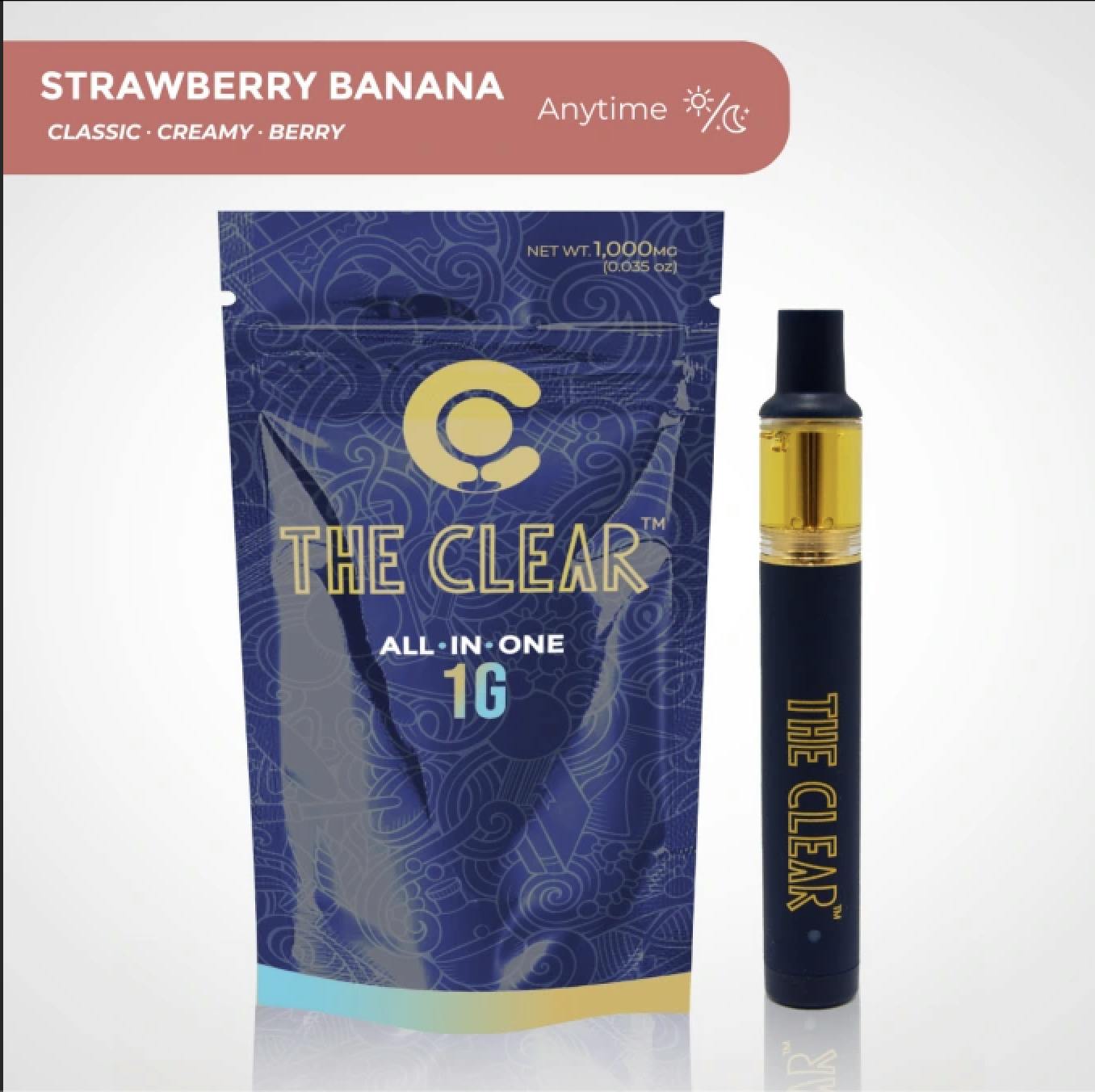 The CLEAR | Original All-in-One 1000mg - Strawberry Banana by CLEAR Brands