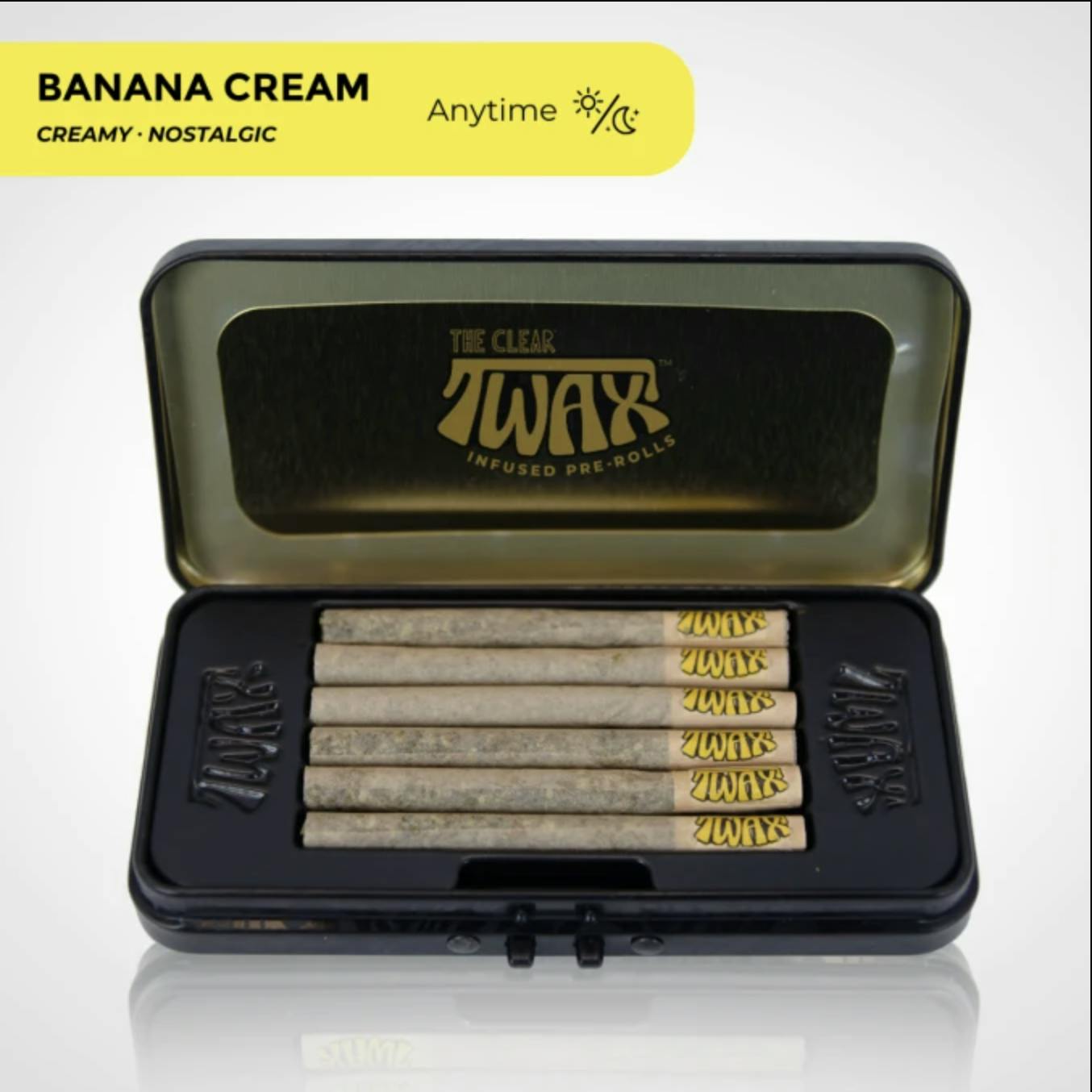 The CLEAR | TWAX Minis Infused Pre-Rolls .6g (5 Pack) - Banana Cream